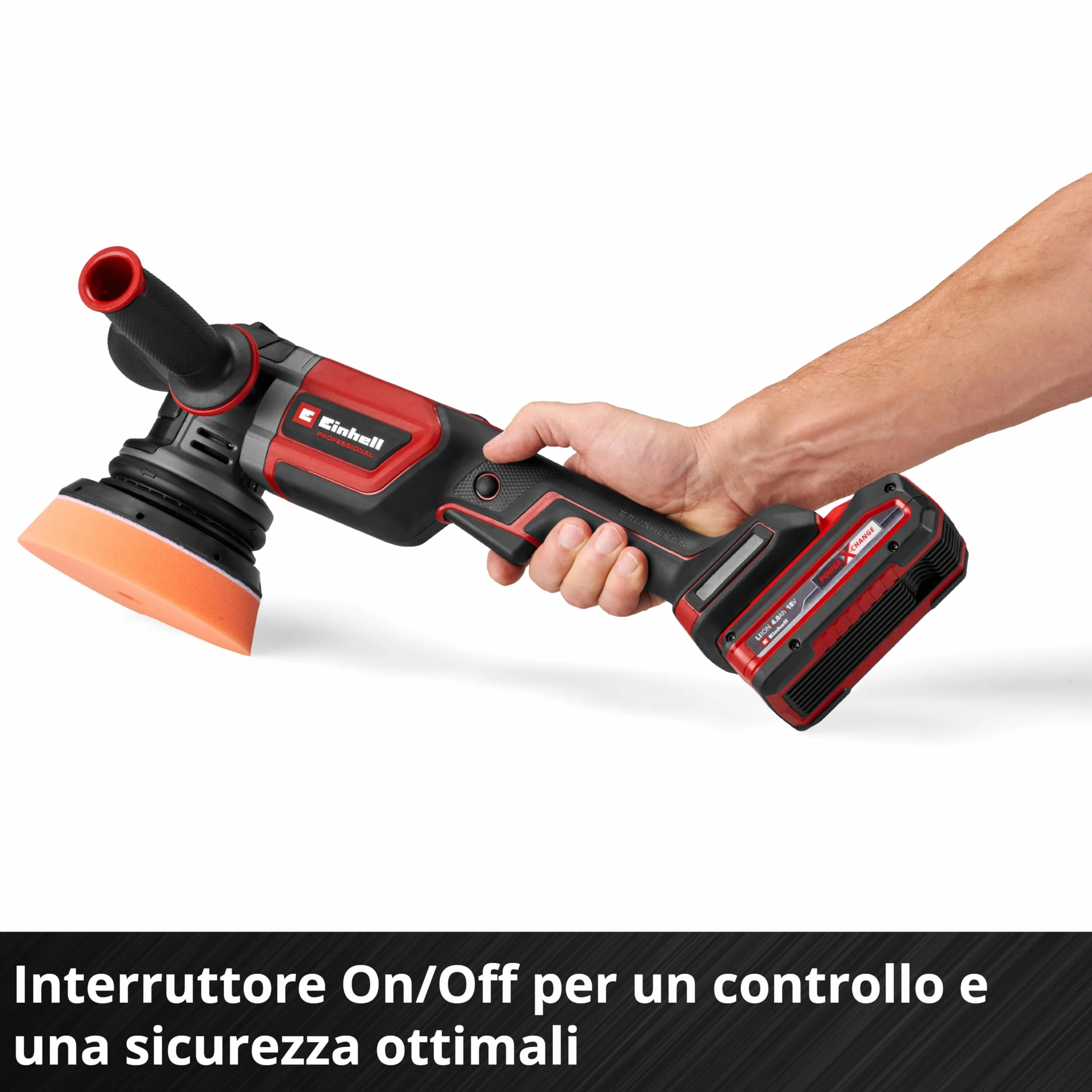 Einhell Professional Lucidatrice eccentrica CP-EP 18/125 Li T BL-Solo Power X-Change 18V 125mm