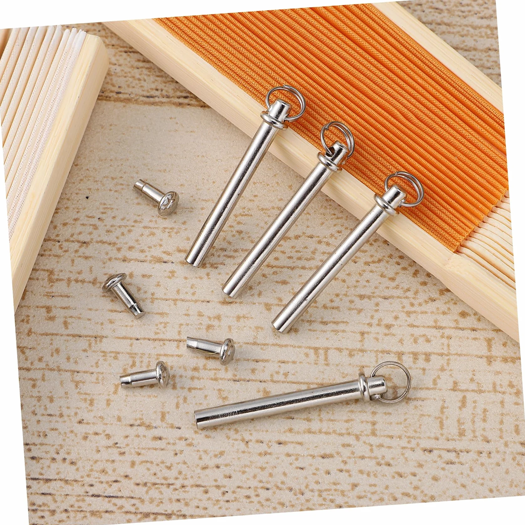 WOONEKY 10 Set Rivetti e Dadi per Riparazione Ventaglio, Accessori Fissaggio Ventagli Pieghevoli