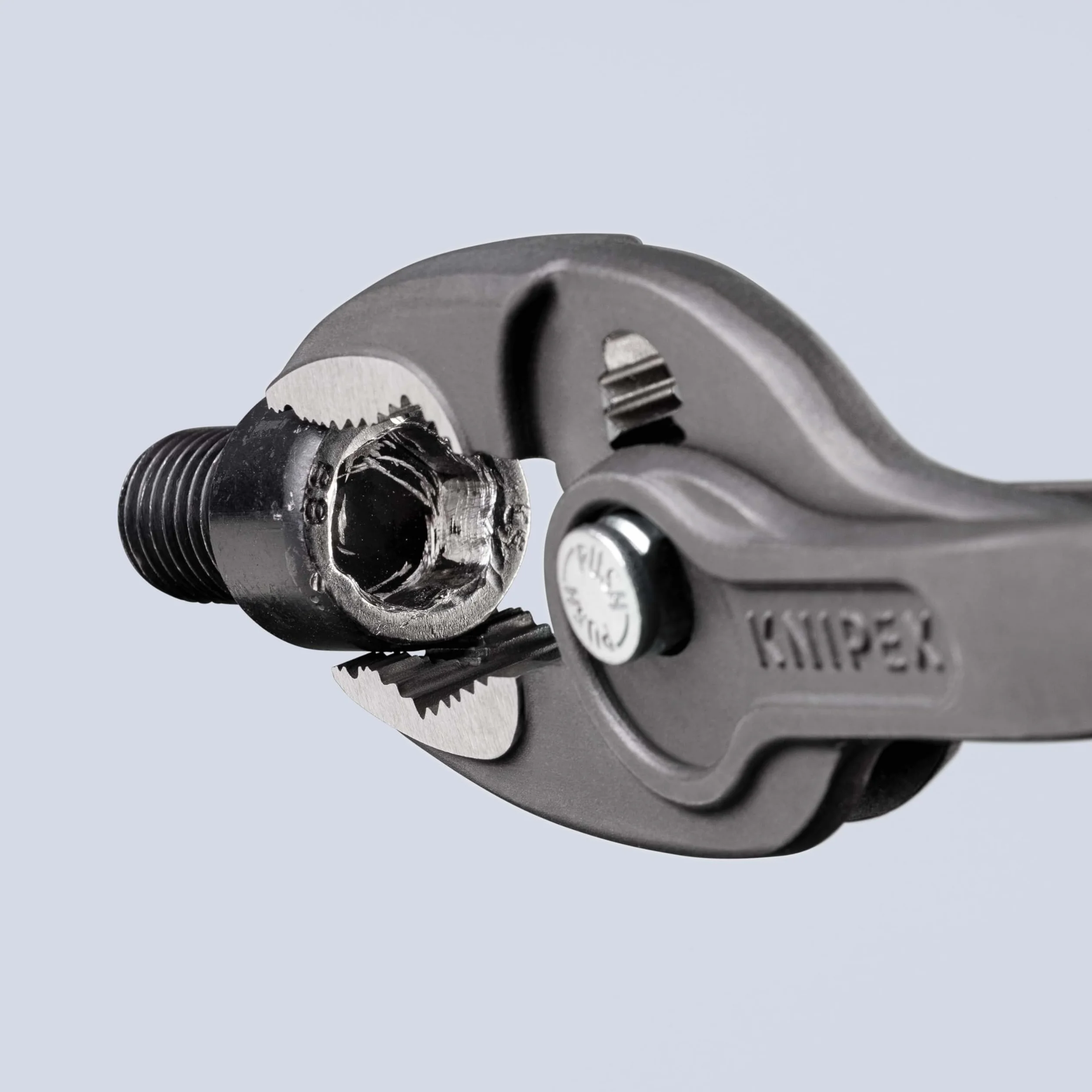 KNIPEX TwinGrip Pinza a presa frontale e laterale in confezione Self-service bonderizzata grigia Rivestiti in resina sintetica antiscivolo, 82 01 200