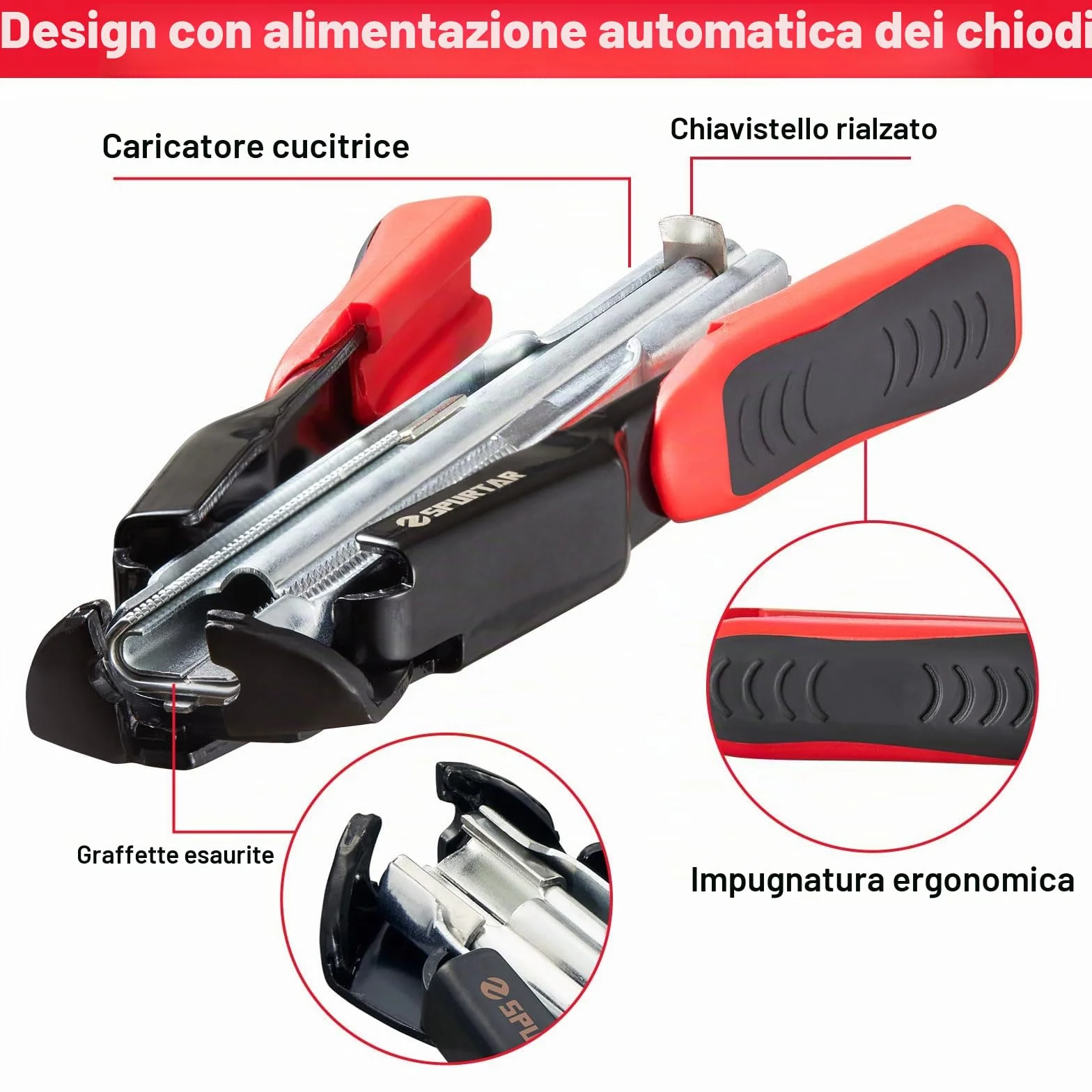 Spurtar Kit pinze anelli maiale 1200 sztuk 20mm stalowe do ogrodzenia