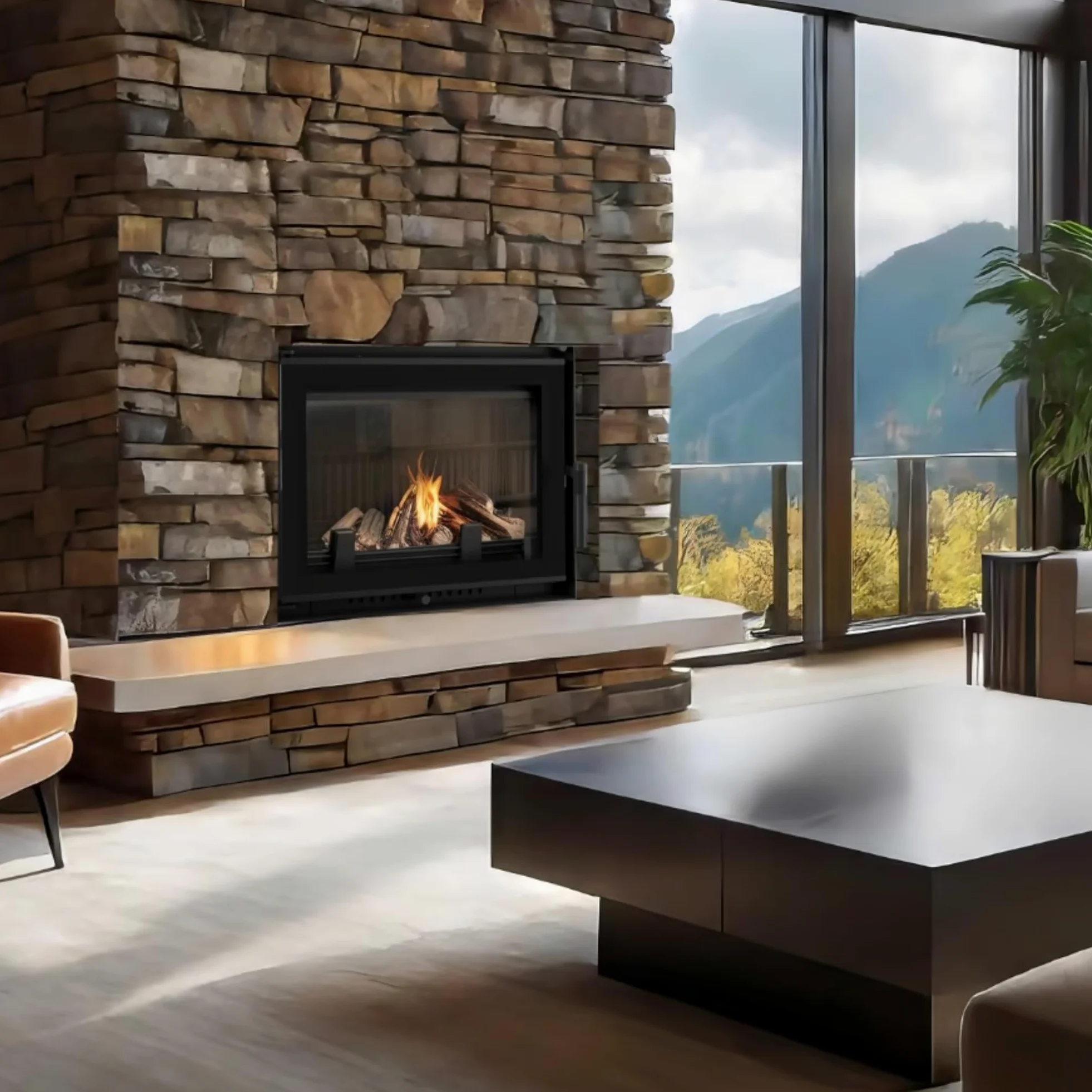 KRATKI ANTEK Camino a legna in ghisa 10kW Ø 180 - stufa a legna Classe energetica A - ECODESIGN, Efficienza termica 76% - Gamma di potenza 4,5-13kW - cestino della cenere & regolazione dell’aria