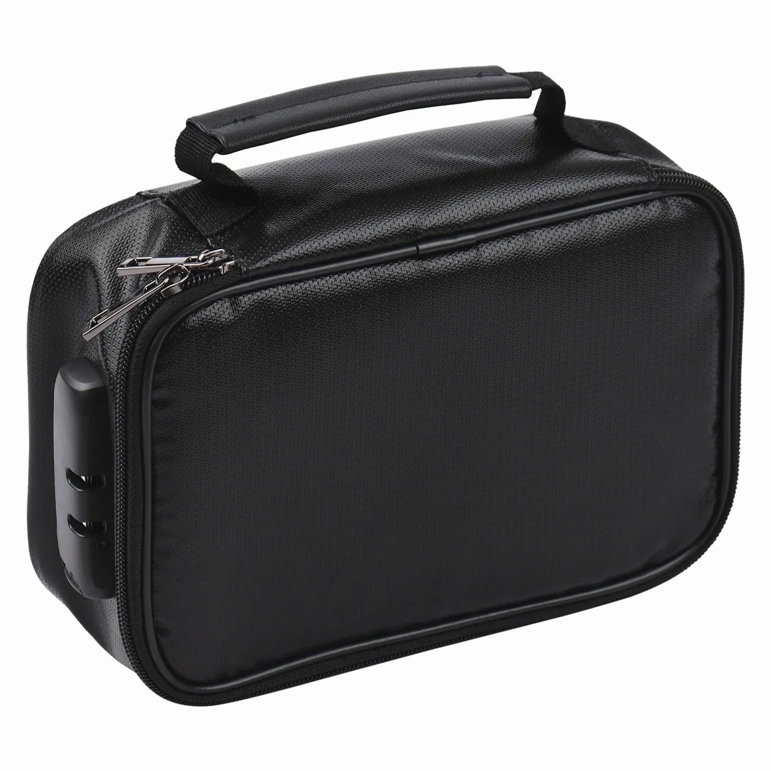 Borsa for Documenti ignifuga Organizer di Sicurezza Chiusura con Cerniera Custodia for Soldi Resistente al Fuoco e all'Acqua Custodia for Carte Multistrato(Black)
