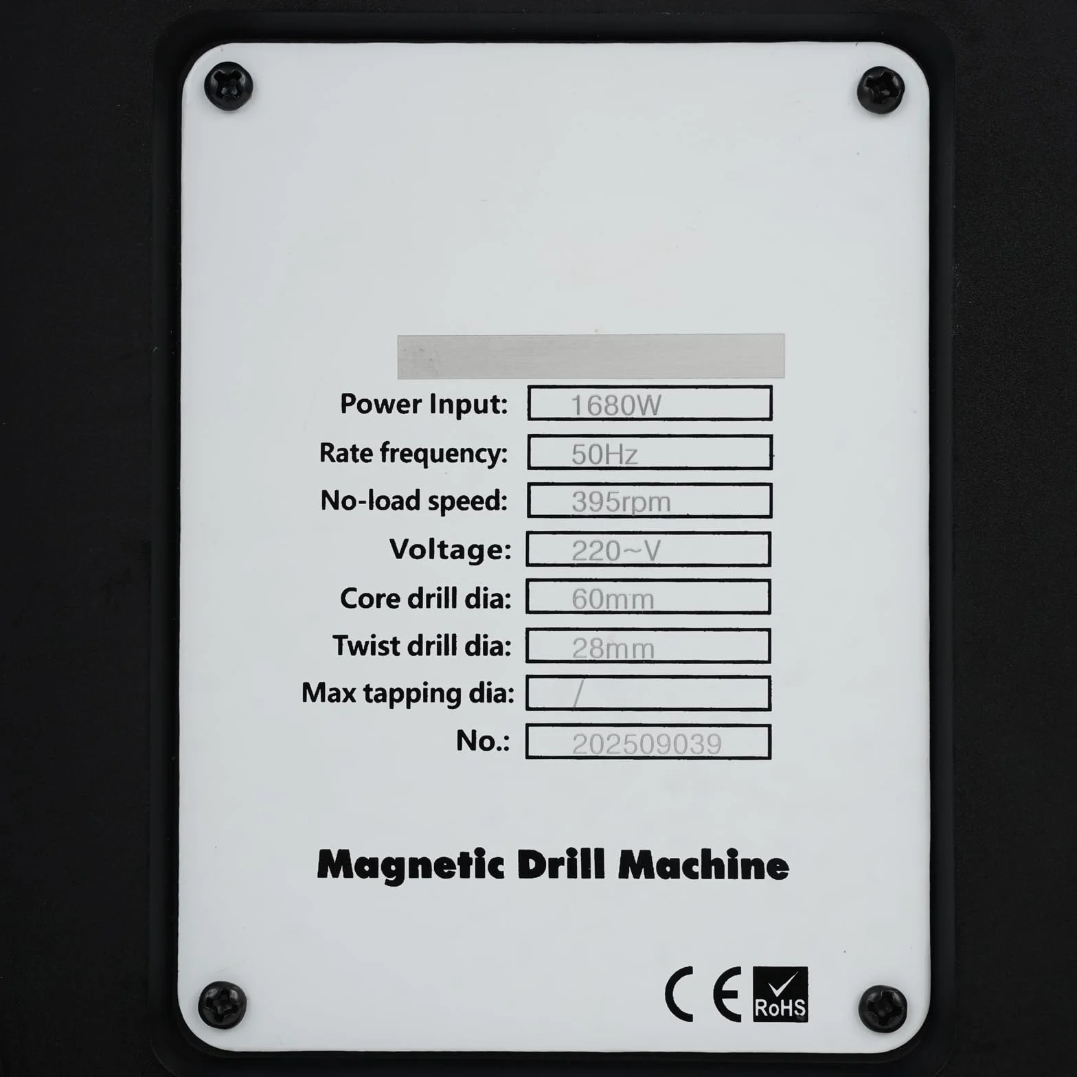 Trapano magnetico 1680 W 1380 N MT3 portatile professionale