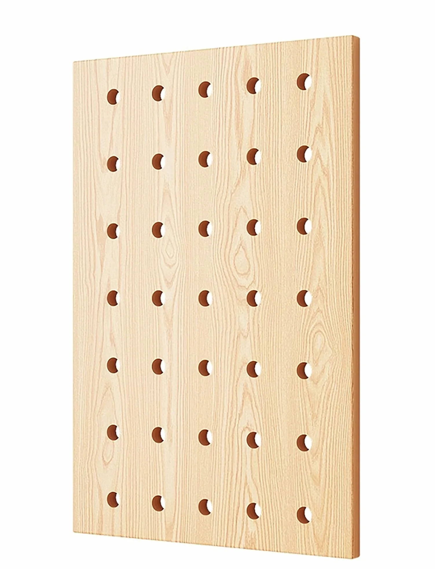 Pannello Forato espandibile in Legno | Kit di Pannelli portaoggetti Personalizzabili con Ganci e Accessori per Ufficio, Garage, Officina | Verde 40x60 cm (15,7x23,6 Pollici)
