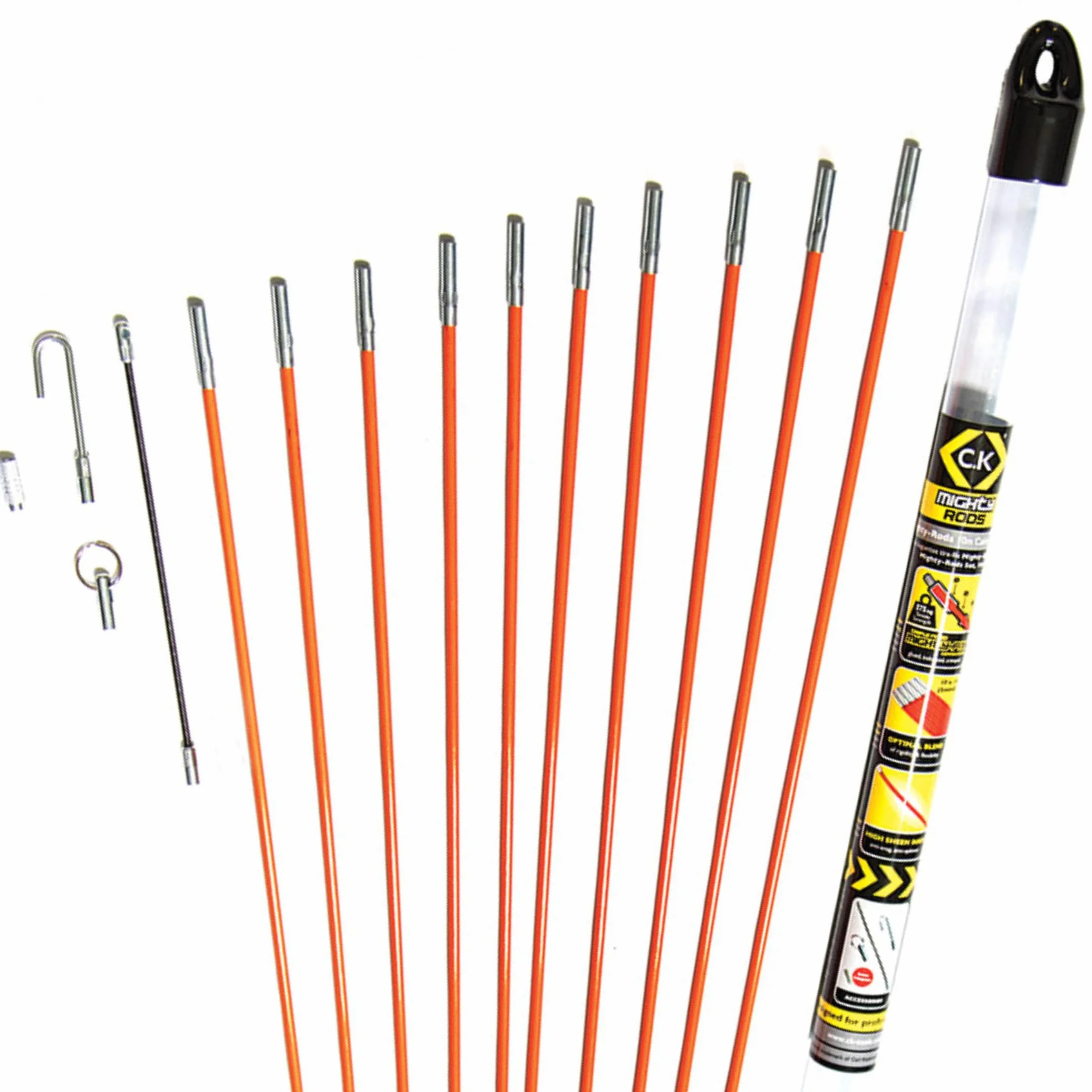 C.K T5410 Asta potente, set aste tiracavi 10 m