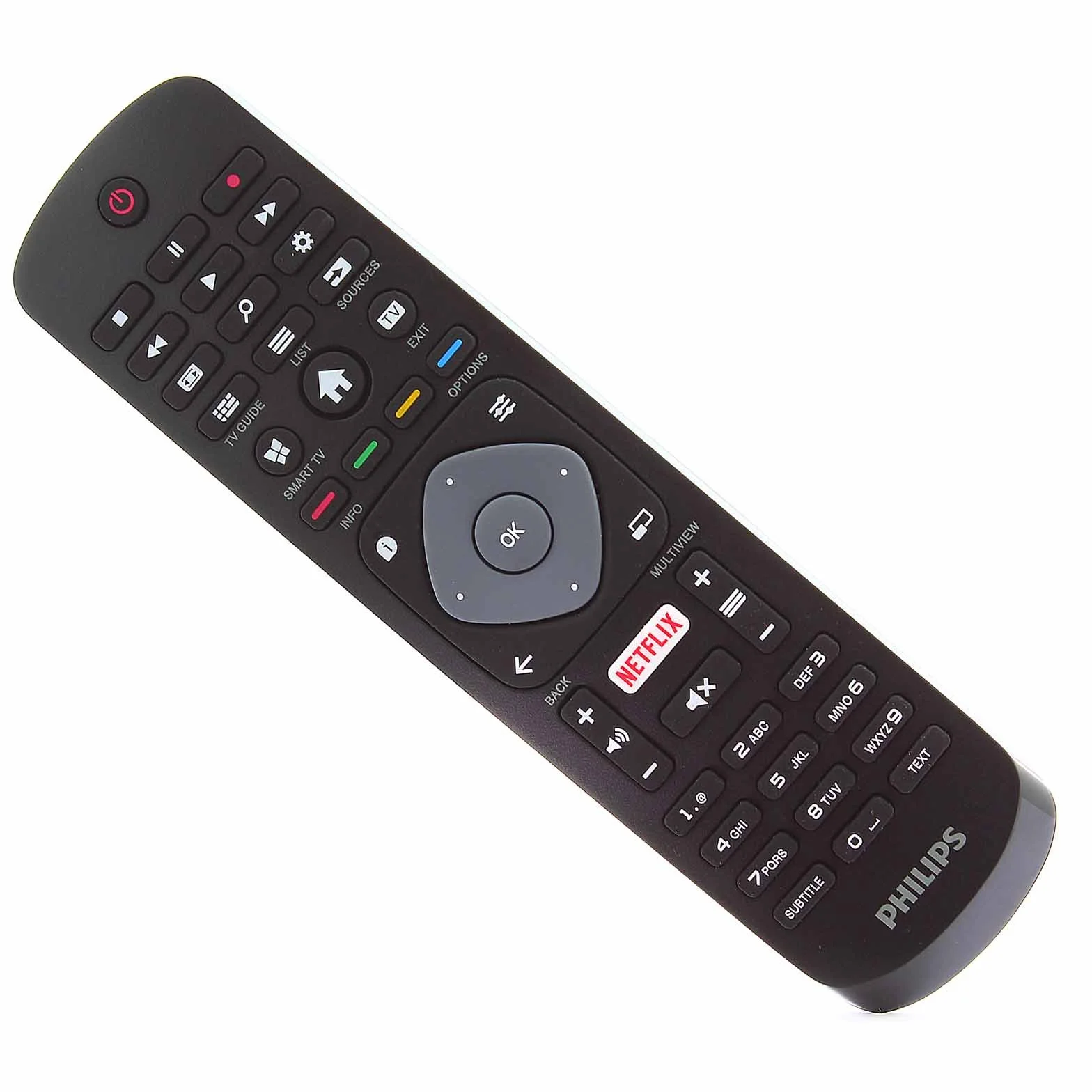 Philips 996596003606 - Telecomando originale per 32PFS5362 49PUS610112 65PUS6262 LCD LED 3D HD Smart TV con pulsante Netflix