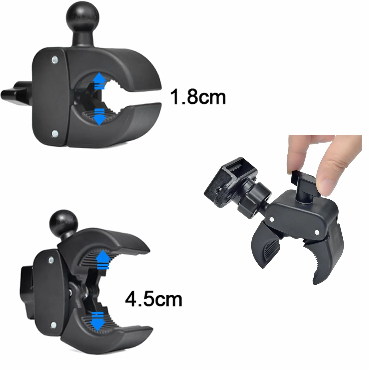Supporto universale UAYESOK per walkie talkie su biciclette, scooter elettrici, ATV/UTV compatibile con Motorola, Baofeng, Kewnood e Icom