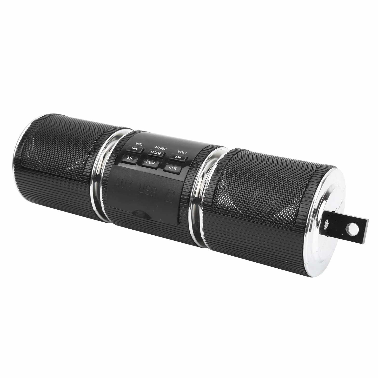 aqxreight Altoparlante Stereo per Moto di Lettore per Manubrio Audio Impermeabile MP3 (Black)