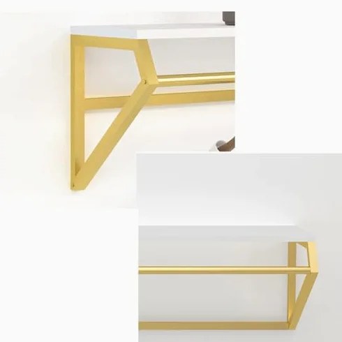 Scaffali galleggianti resistenti – Appendiabiti da parete per negozi di abbigliamento, organizer per camera da letto, appendiabiti per soluzione di stoccaggio vestiti