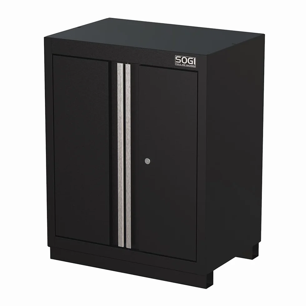 Sogi ARR-OFF-4320 Arredamento modulare in lamiera per officina e garage piano in acciaio inox 4315x466x2000 mm