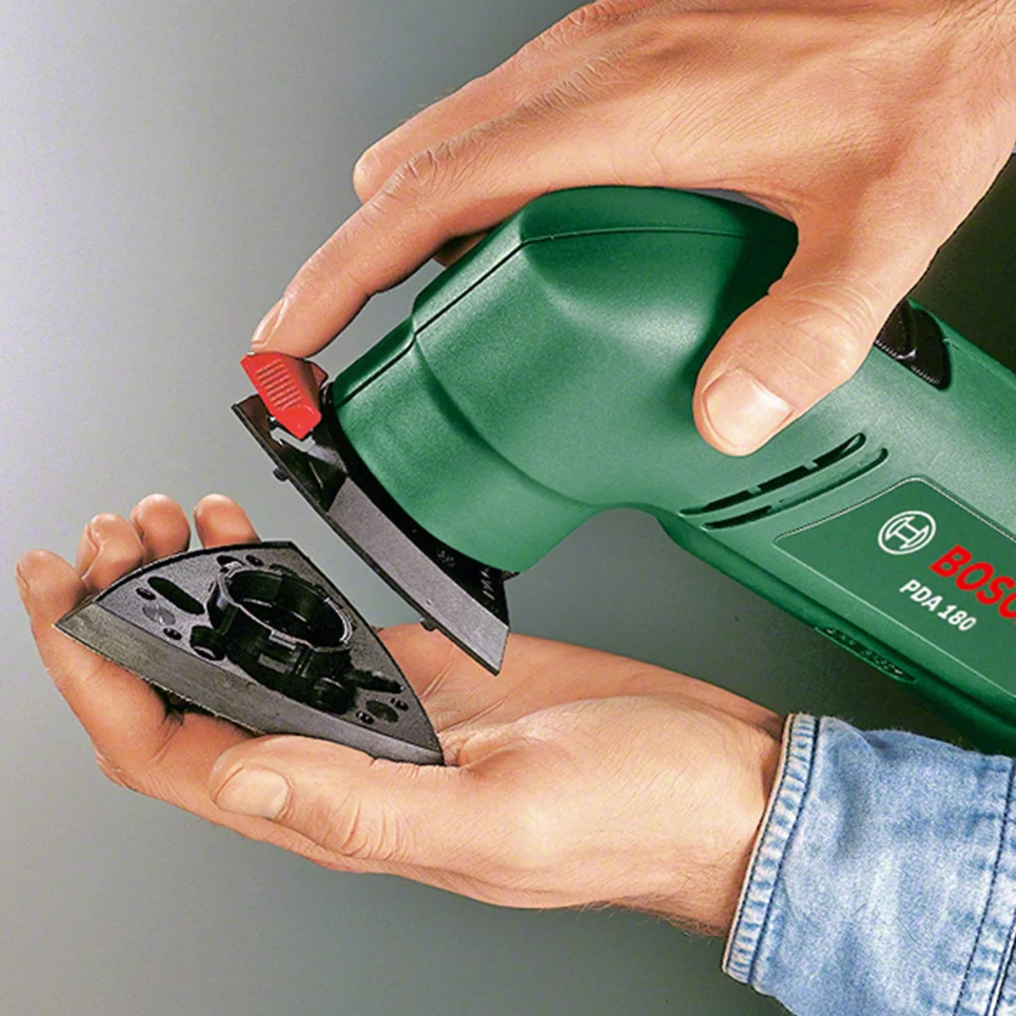 Bosch Home and Garden PDA 180 Levigatrice a Delta, W, 240 V, Blu/Rosso, 1.5 mm