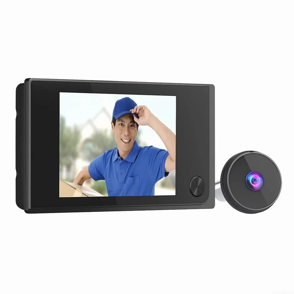 Spioncino digitale per porta, 720P HD con visione a 120 gradi, schermo interno da 3,5 pollici, telecamera elettronica per la sicurezza domestica