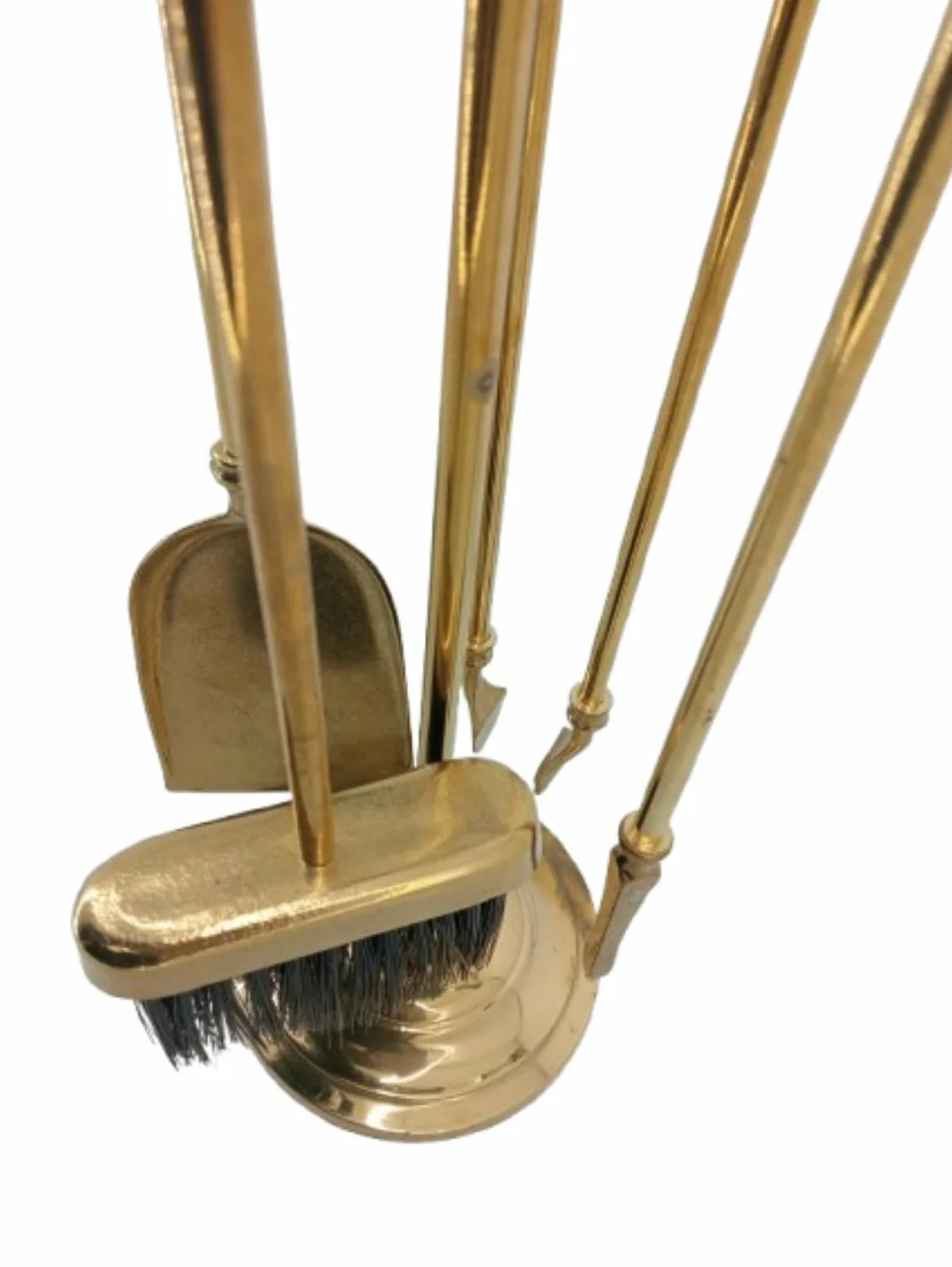 Set accessori per camino kit utensili trespolo in ottone lucido cilindro