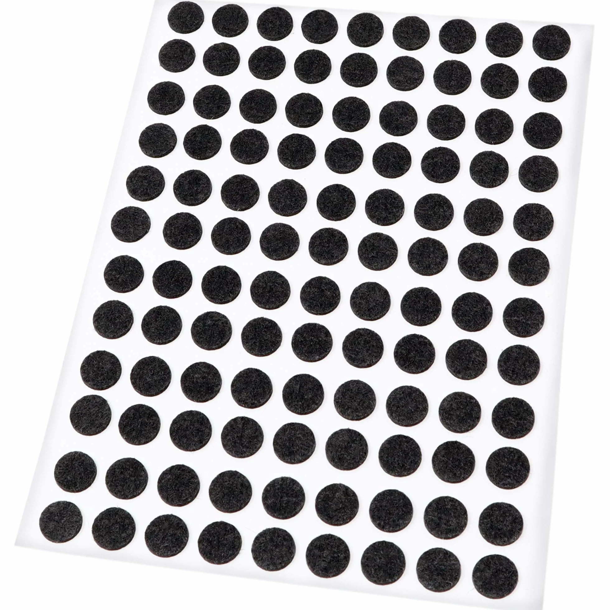 Feltrini autoadesivi ultrasottili ø 10 mm Nero Rotondo piedini per mobili in feltro 1.5 mm