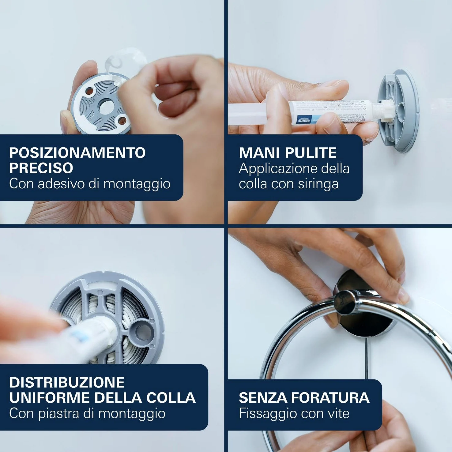 GROHE Start Portarotolo con Coperchio (Metallo, Fissaggio Nascosto, Viti e Tasselli Inclusi), Dimensione 167 x 119 mm, Oro Spazzolato Cool Sunrise, 41067GN0