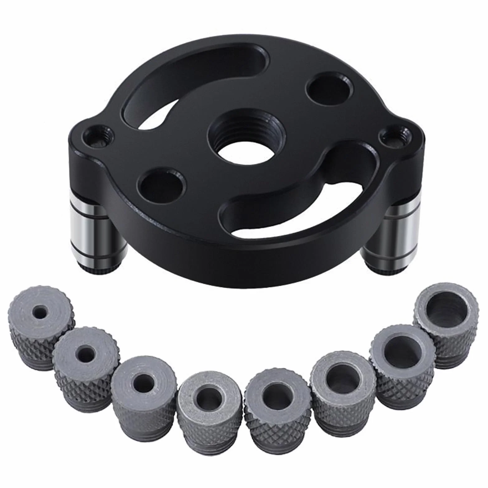 Rierousy Dima per fori a tasca guida trapano perpendicolare 3-10 mm, dime falegnameria, utensili per fori