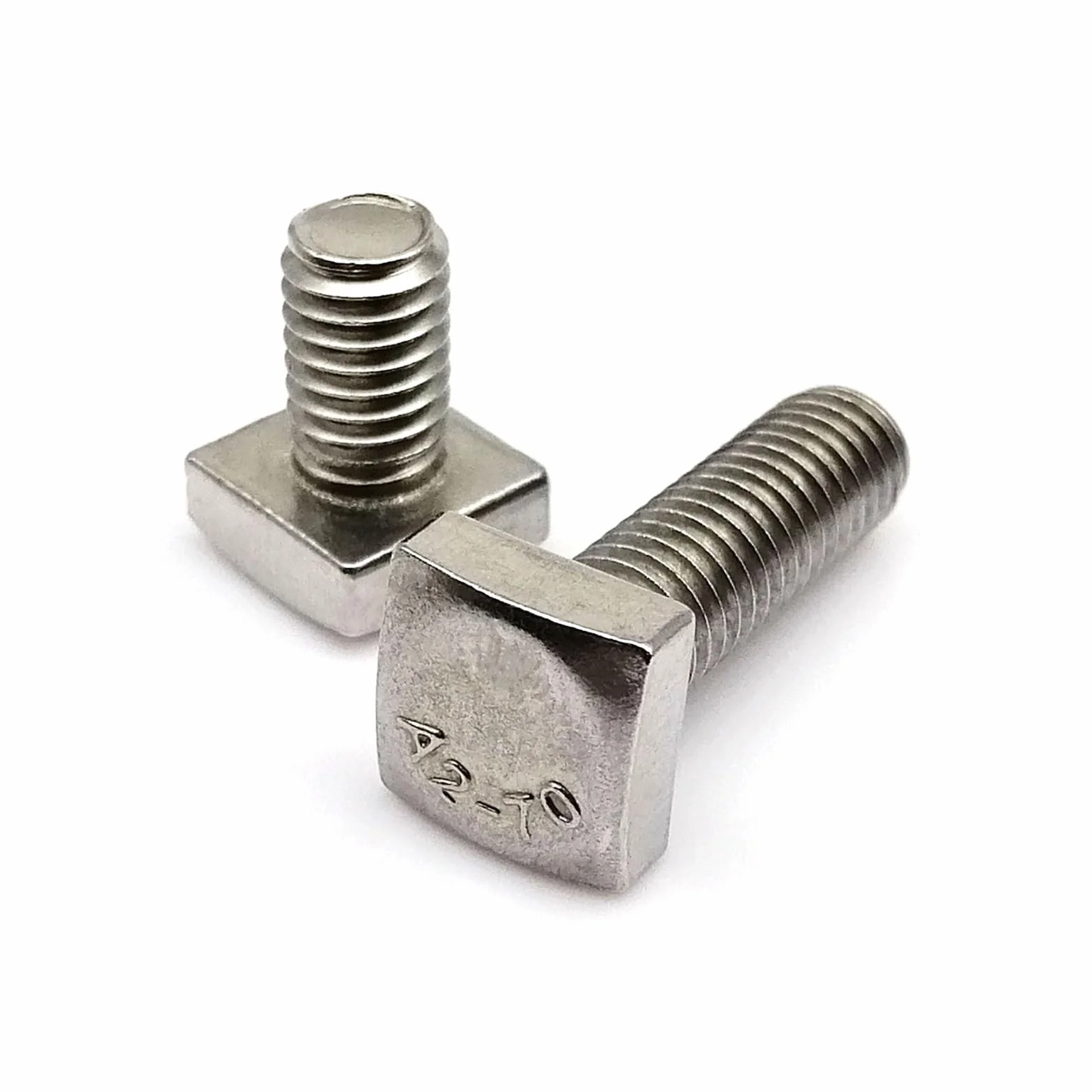 Piatto in Acciaio Inox Quadrato M6/M8 GB35 304 A2-70 Vite di Macchina Bullone 8-80mm