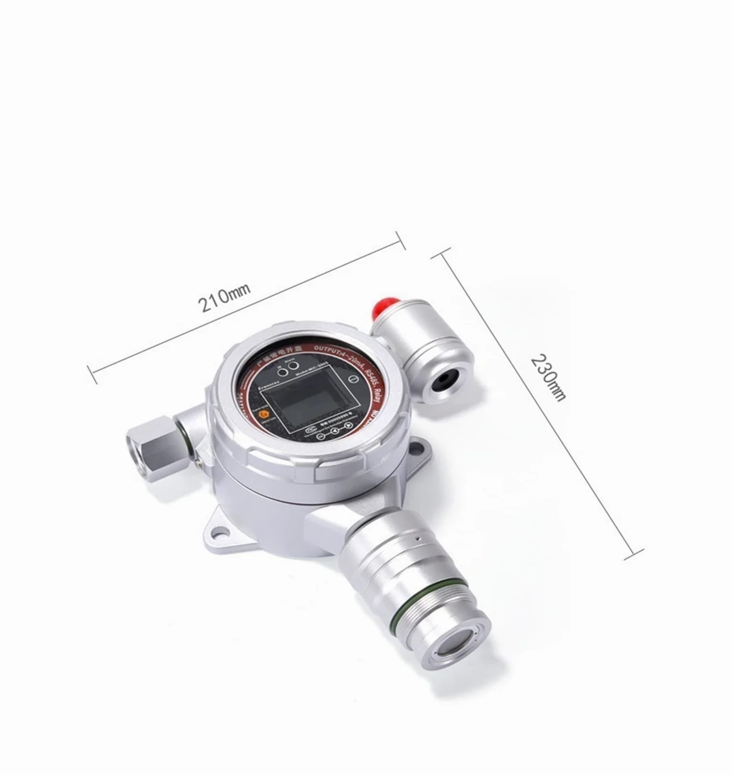 Misuratori della qualità dell'aria, Rilevatore di gas ozono portatile, 0-10 ppm, 0-100 ppm, misuratore portatile for tester O3 con display LCD digitale, include allarmi acustici e visivi(0-10ppm)
