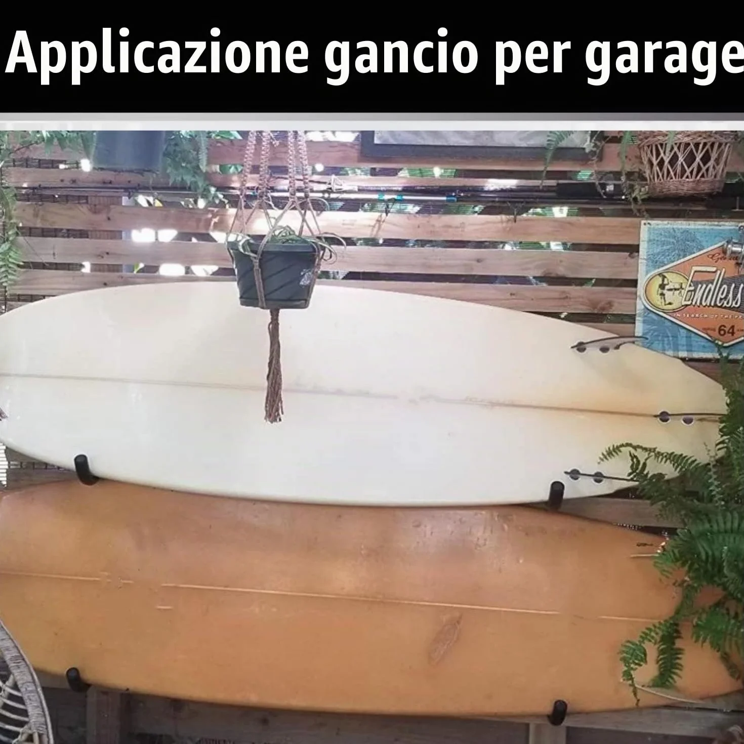 8 ganci per scale, 25 cm, per garage, organizer da parete, resistente, per utensili, pieghevole, per sedie, biciclette, sci, attrezzi