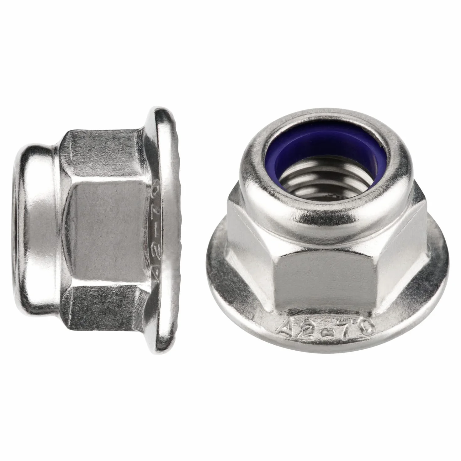Dadi flangiati autobloccanti DIN 6926 A2 V2A acciaio inox UKV M4 50