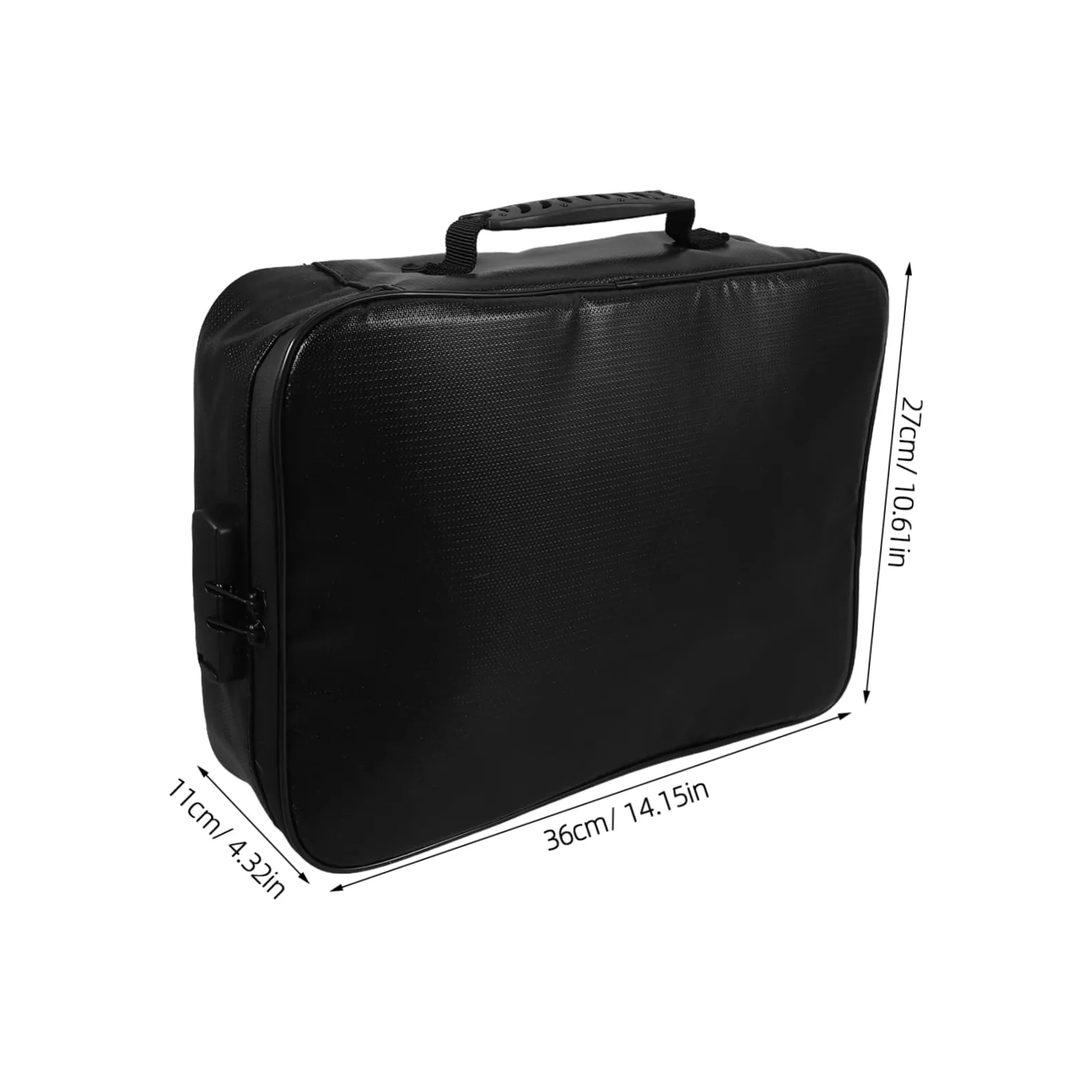 Mipcase Borsa per Documenti Ignifuga, Organizza Documenti con Serratura e Manico, Multistrato, per Certificati e Carte Importanti, Uso Domestico