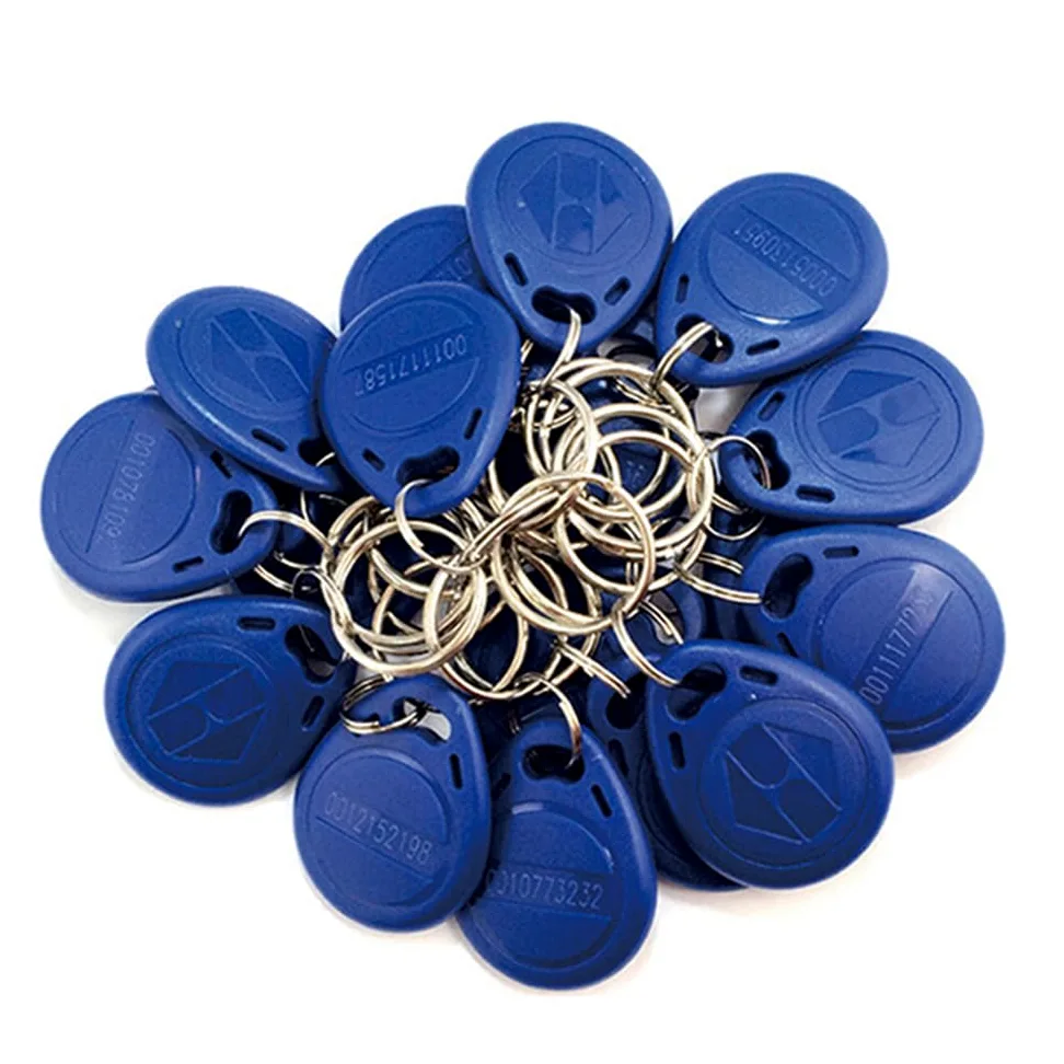 50 portachiavi RFID da 125 KHz TK28/TK4100 di prossimità IC Card Token per controllo accessi serrature intelligenti - Sola lettura