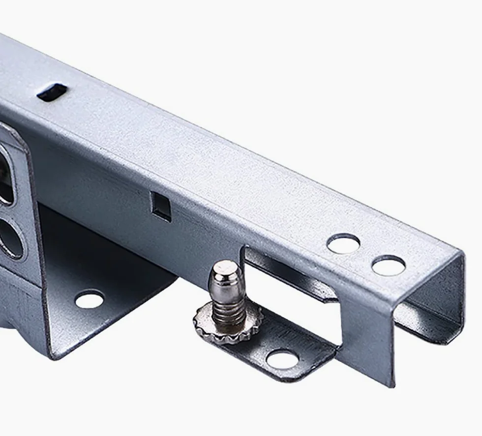 Guide per cassetti, Guide for cassetti nascoste, chiusura ammortizzata, estensione completa, 5 paia, argento, dimensioni multiple(500mm/20in)