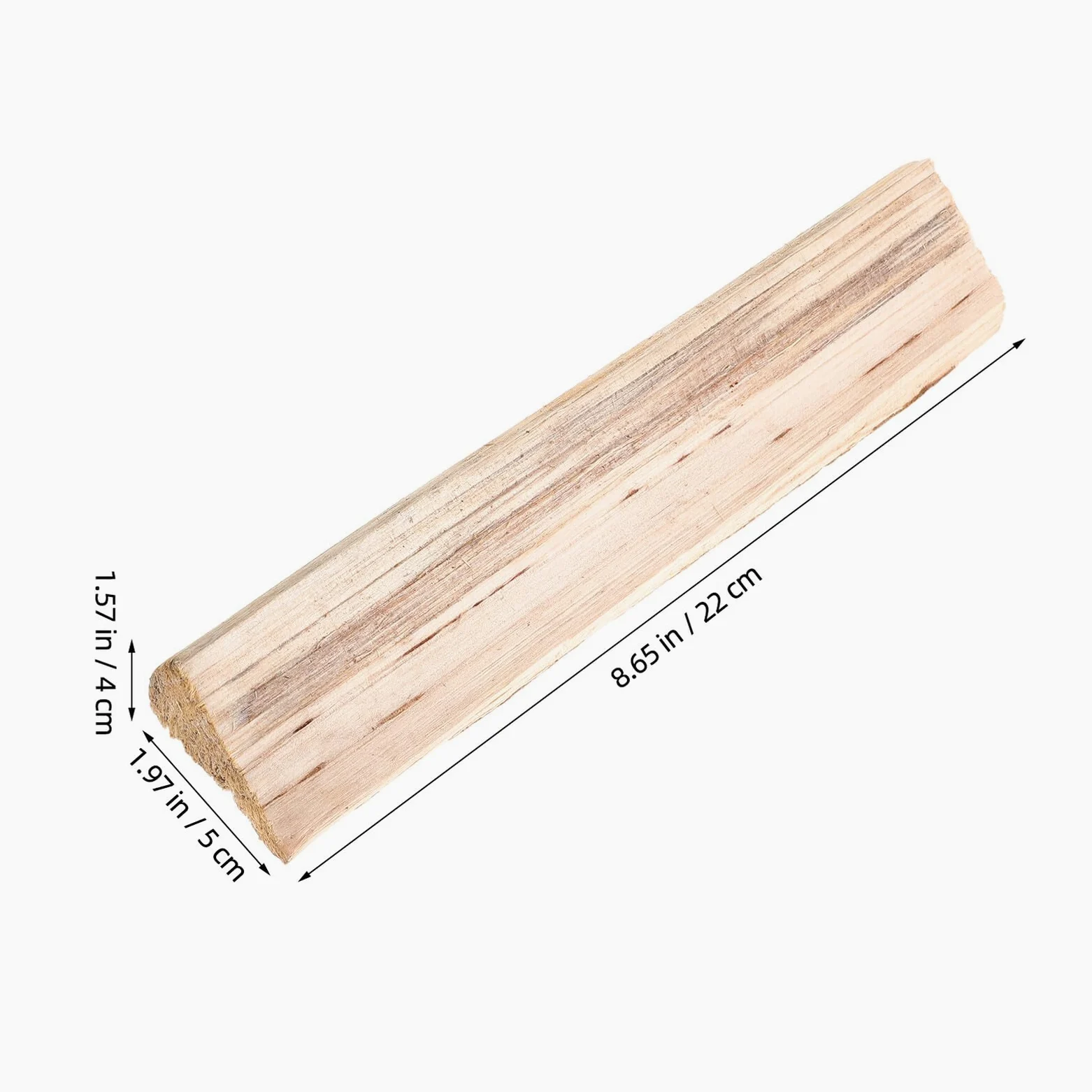 10 Pezzi di Legna da Ardere Secca per Caminetto Interno e Barbecue da Esterno, Legno a Bassa Emissione di Fumo per Uso Versatile e Pulito