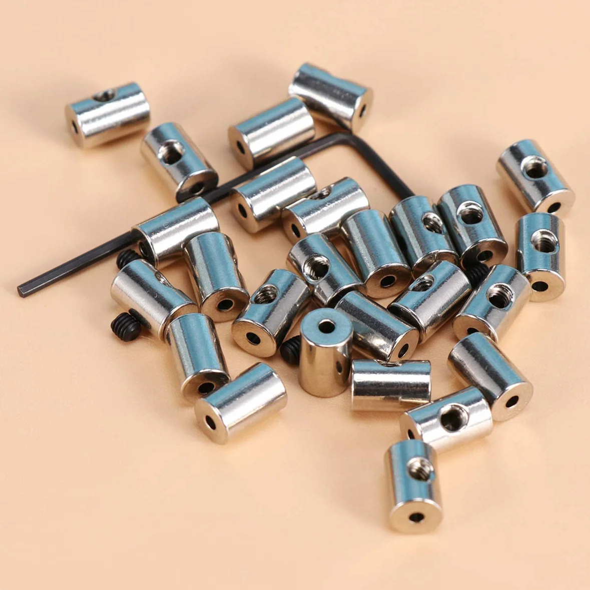 Set 50 Pezzi Pin Backs in Metallo Argento Meccanismo di Bloccaggio per Vest e Distintivi