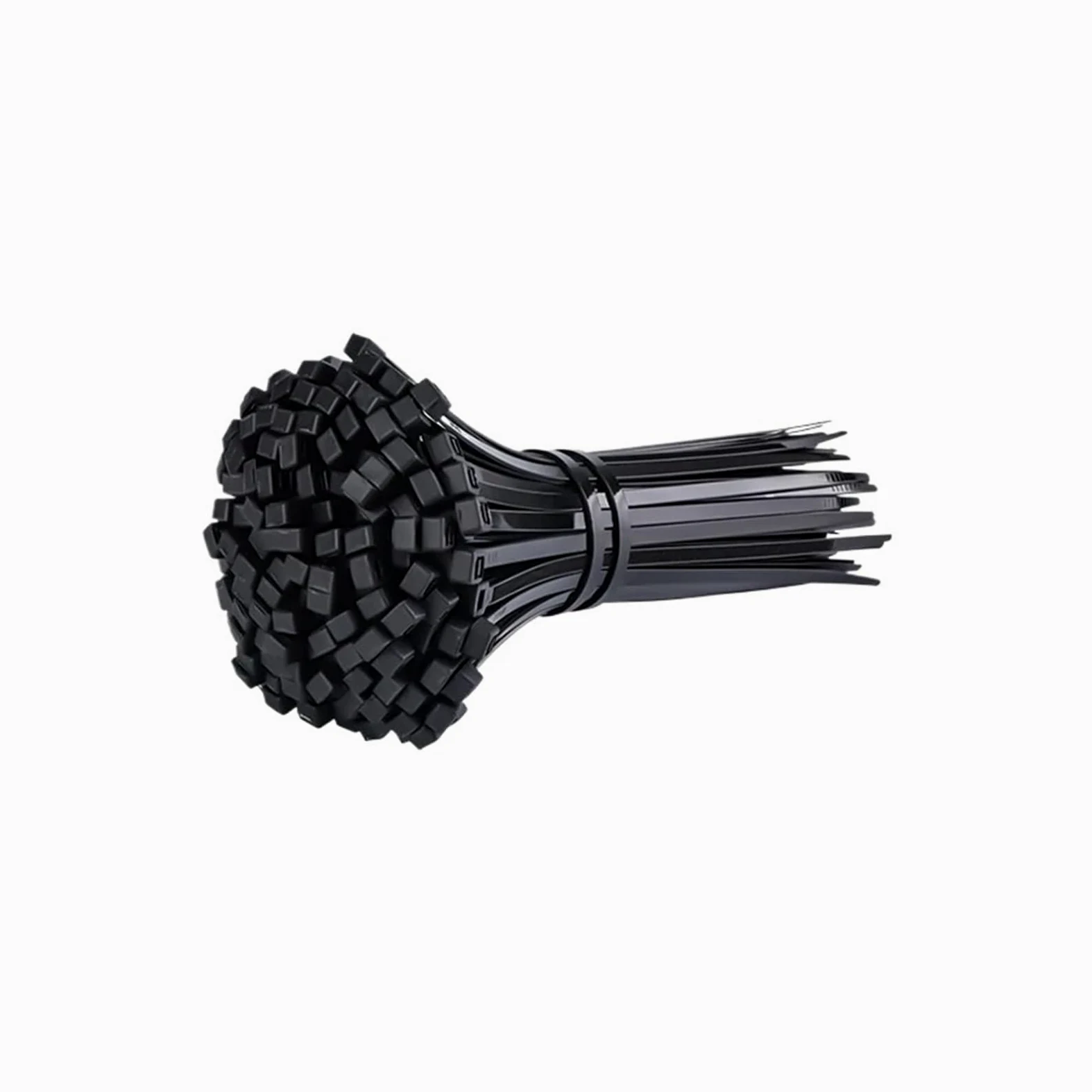 Fascette in nylon for cavi, fili in plastica, cinghia fissa, bianco/nero, autobloccanti, resistenti alla trazione(8x400 Black)