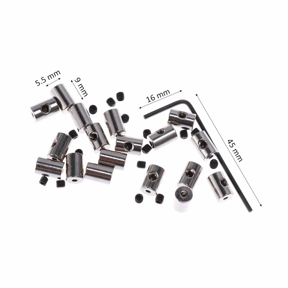 Set 50 Pezzi Pin Backs in Metallo Argento Meccanismo di Bloccaggio per Vest e Distintivi