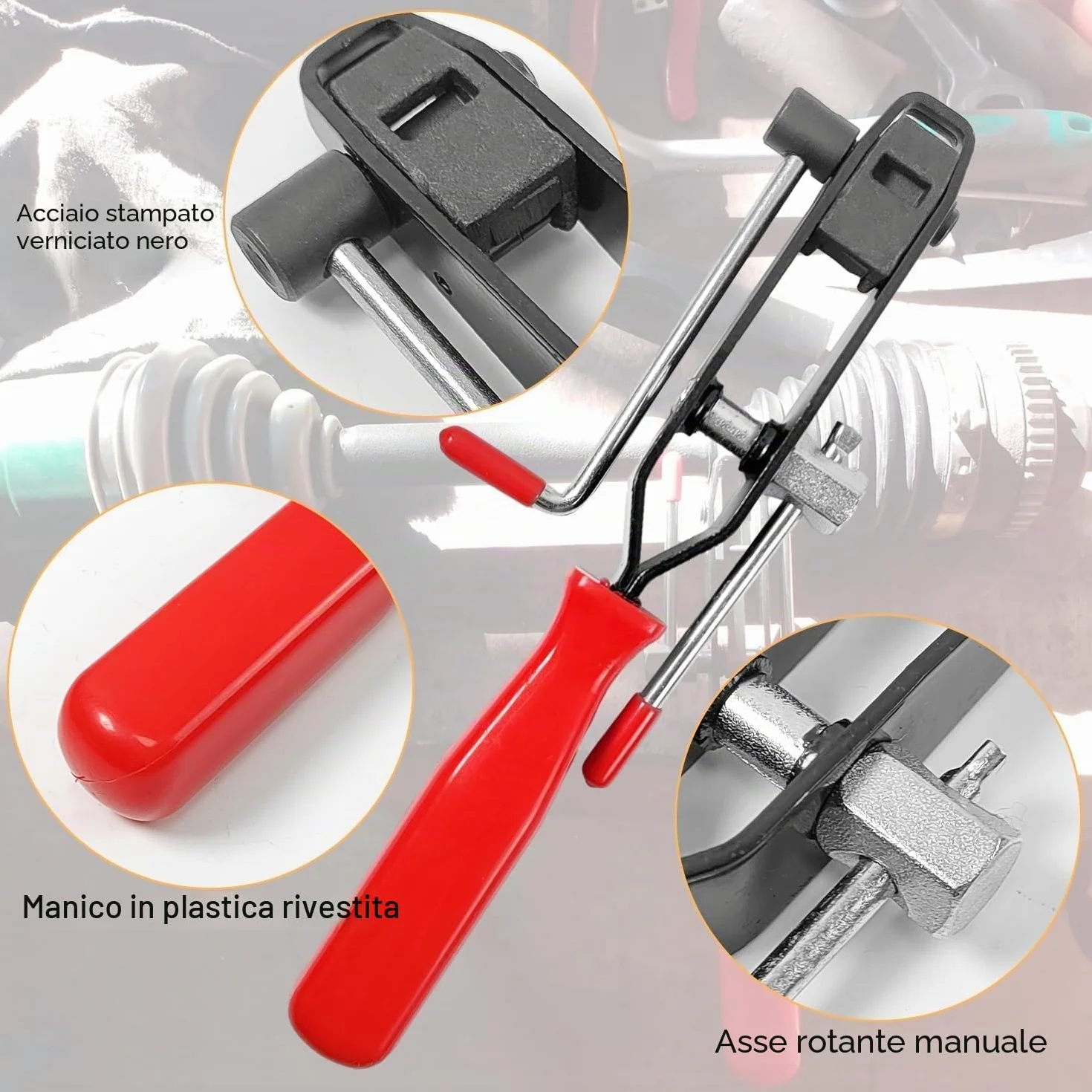 Set di 22 Pezzi Pinza per Fascette Auto Metalliche Stringitubo Acciaio Inox