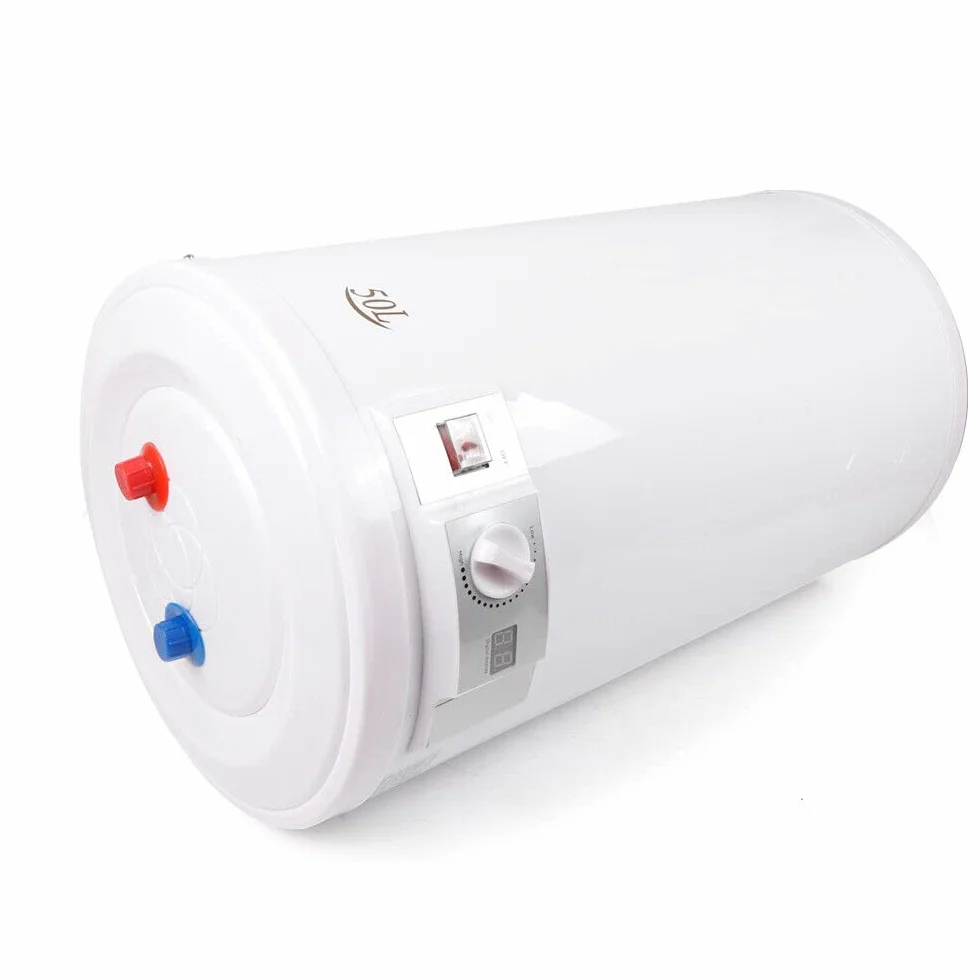 Riscaldatore istantaneo da 50/80 l, caldaia a capacità termica, memoria elettrica, caldaia, con indicatore di temperatura LED, valvola di sicurezza, montato a parete (50 l)