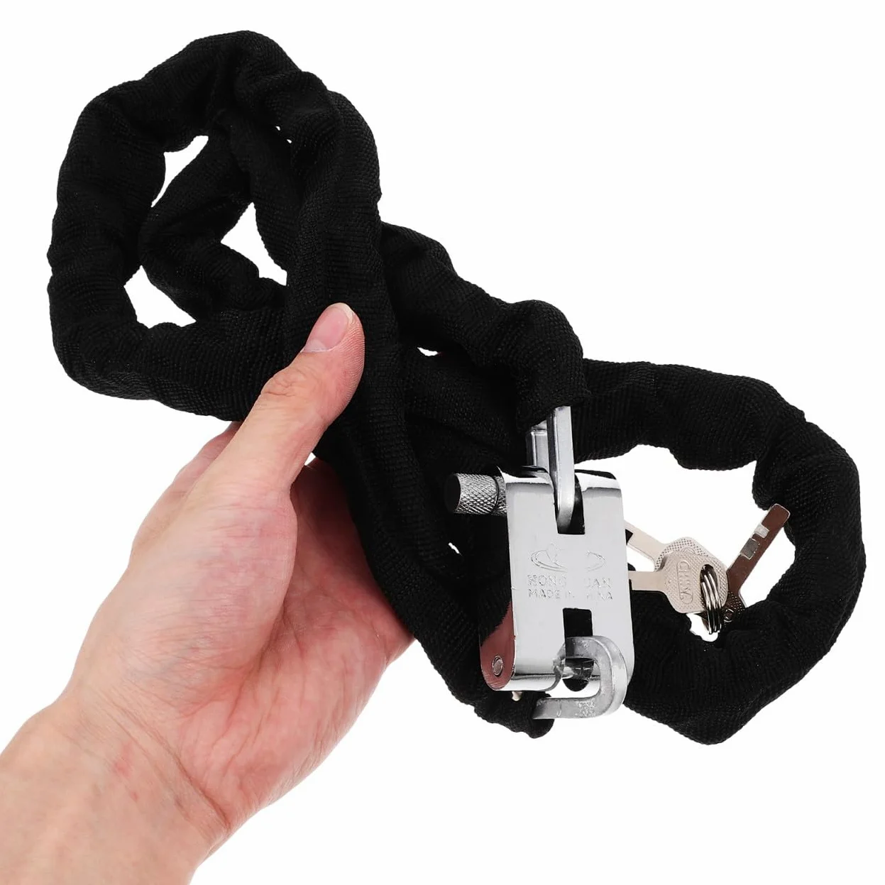 Lucchetto Catena Antifurto per Bici e Moto Sicurezza Robusta e Resistente alla Corrosione per Mountain Bike Scooter e Attrezzature Esterne
