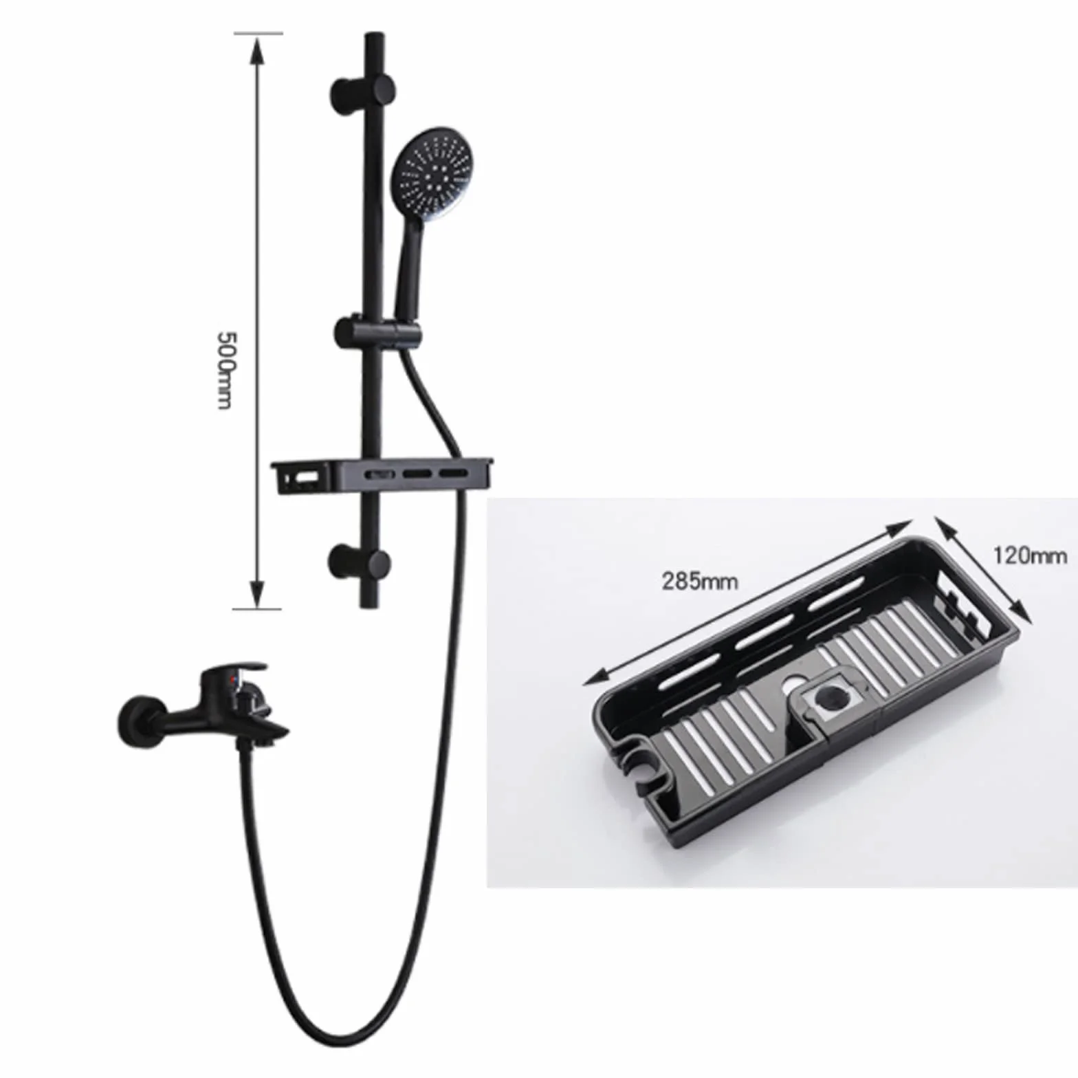 Set Doccia a Pioggia con Display Digitale a LED da 9 Pollici, Miscelatore Combinato in Ottone a Parete con Testa, beccuccio per Vasca, doccetta a 3 modalità, doccetta Bidet