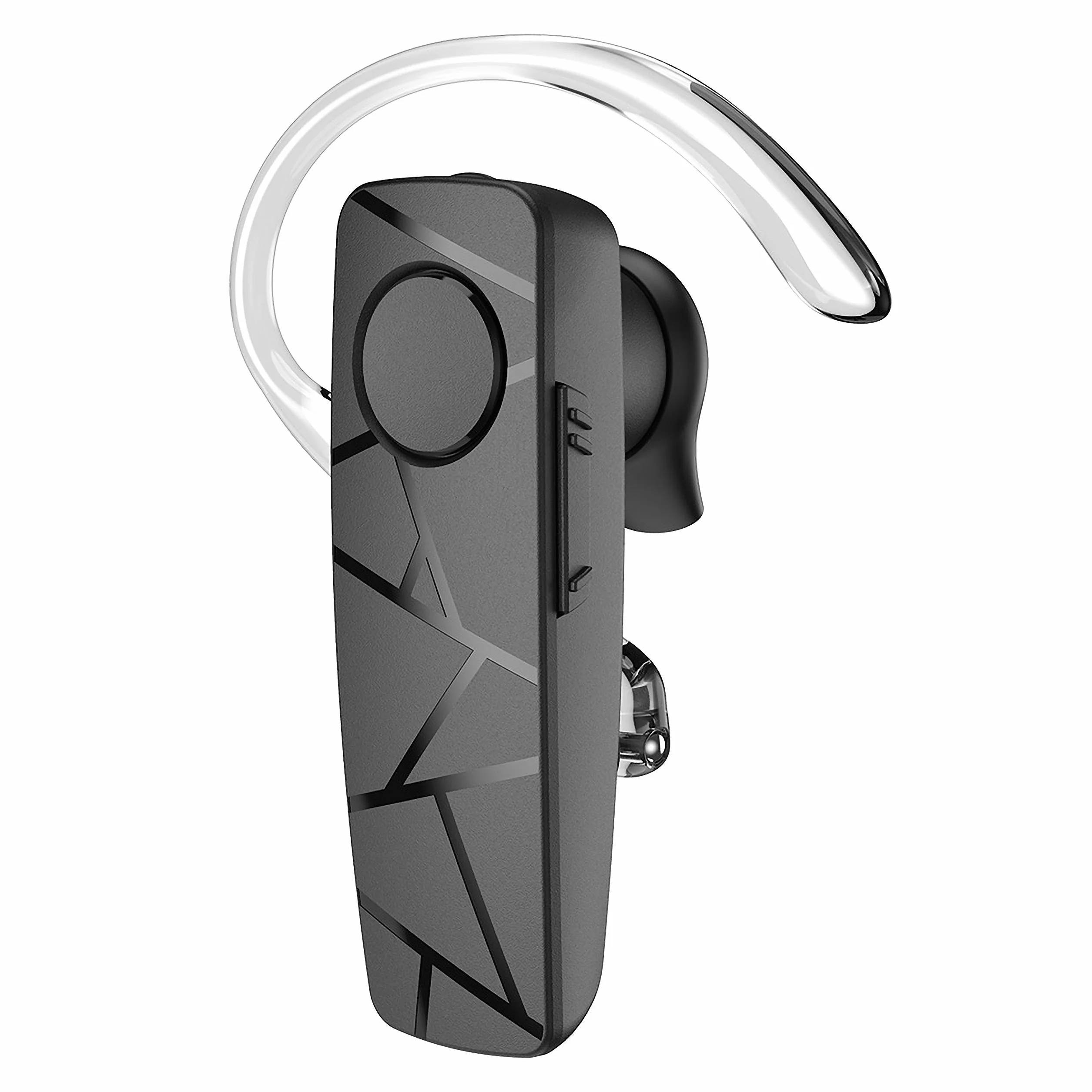 TELLUR Vox 55 Auricolare Bluetooth Mono, Auricolare Vivavoce USB C, Multipunto Due Dispositivi Connessi Simultanei, Gancio a 360° per l'Orecchio Destro o Sinistro, Iphone e Android, Nero