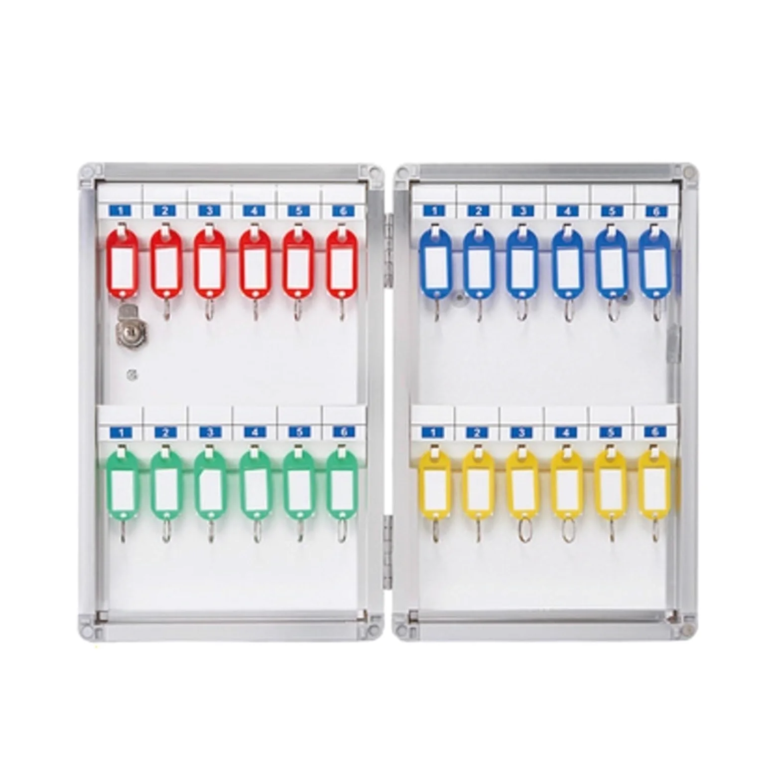 Cassaforte per chiavi Armadietto Portachiavi In ​​lega Di Alluminio Casseforti A Parete For La Gestione Della Sicurezza Keybox Storage Contiene Tessere Portachiavi For L'home Office Aziendale(F012)