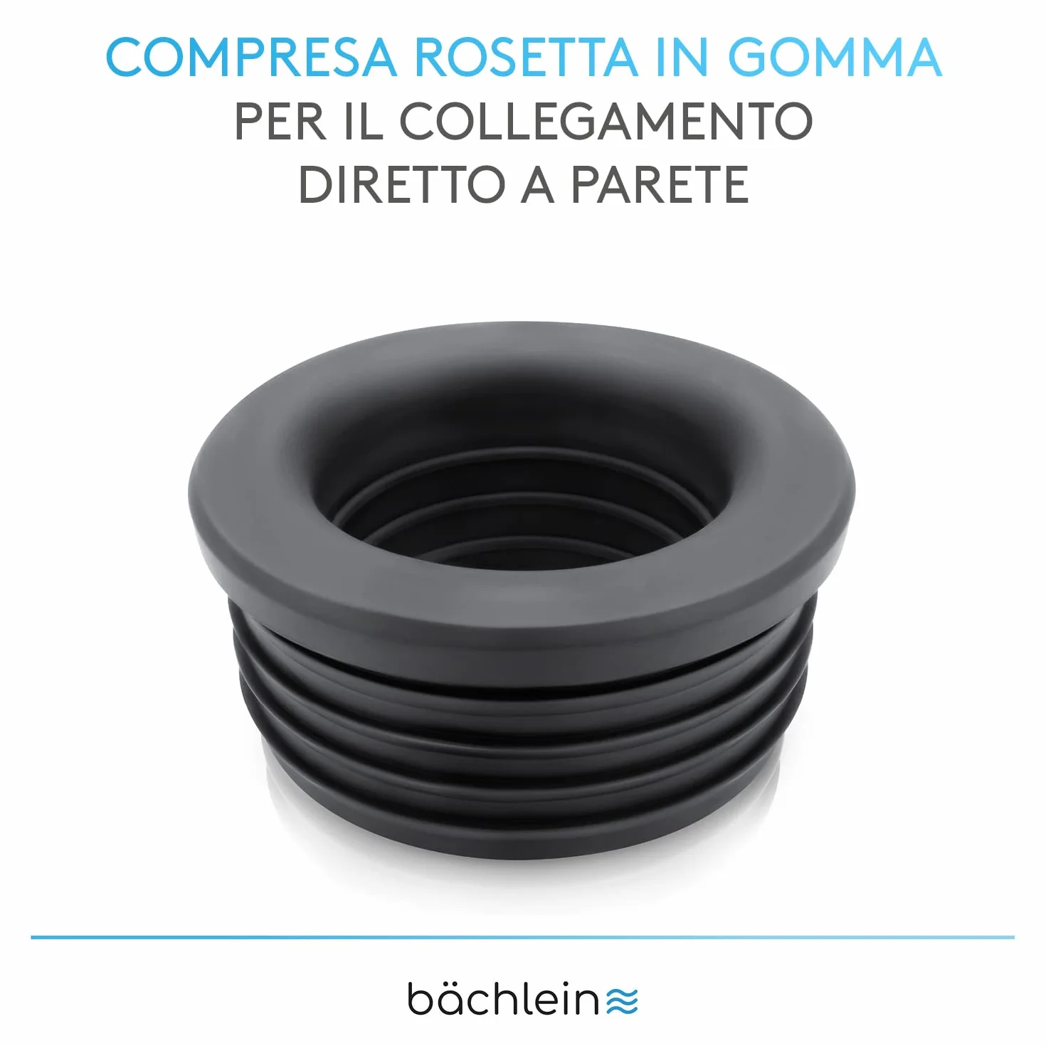 Bächlein Tubo Flessibile di Scarico per Lavabo - G 1 1/4" x 32 mm, Estensibile da 320-800 mm, Sifone Antiodore Regolabile Individualmente