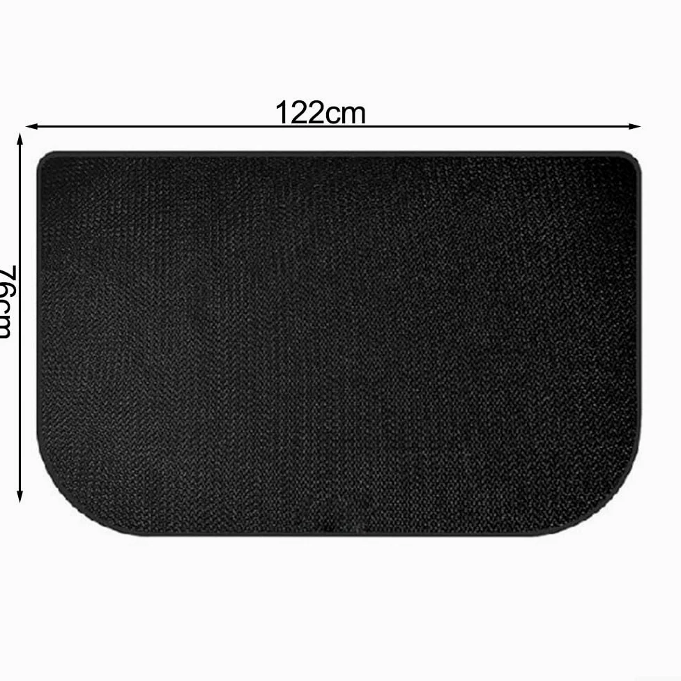 Tappeto per camino, tappetino isolante in silicone ignifugo per interni in fibra di vetro, protezione per pavimenti (122 x 76 cm)