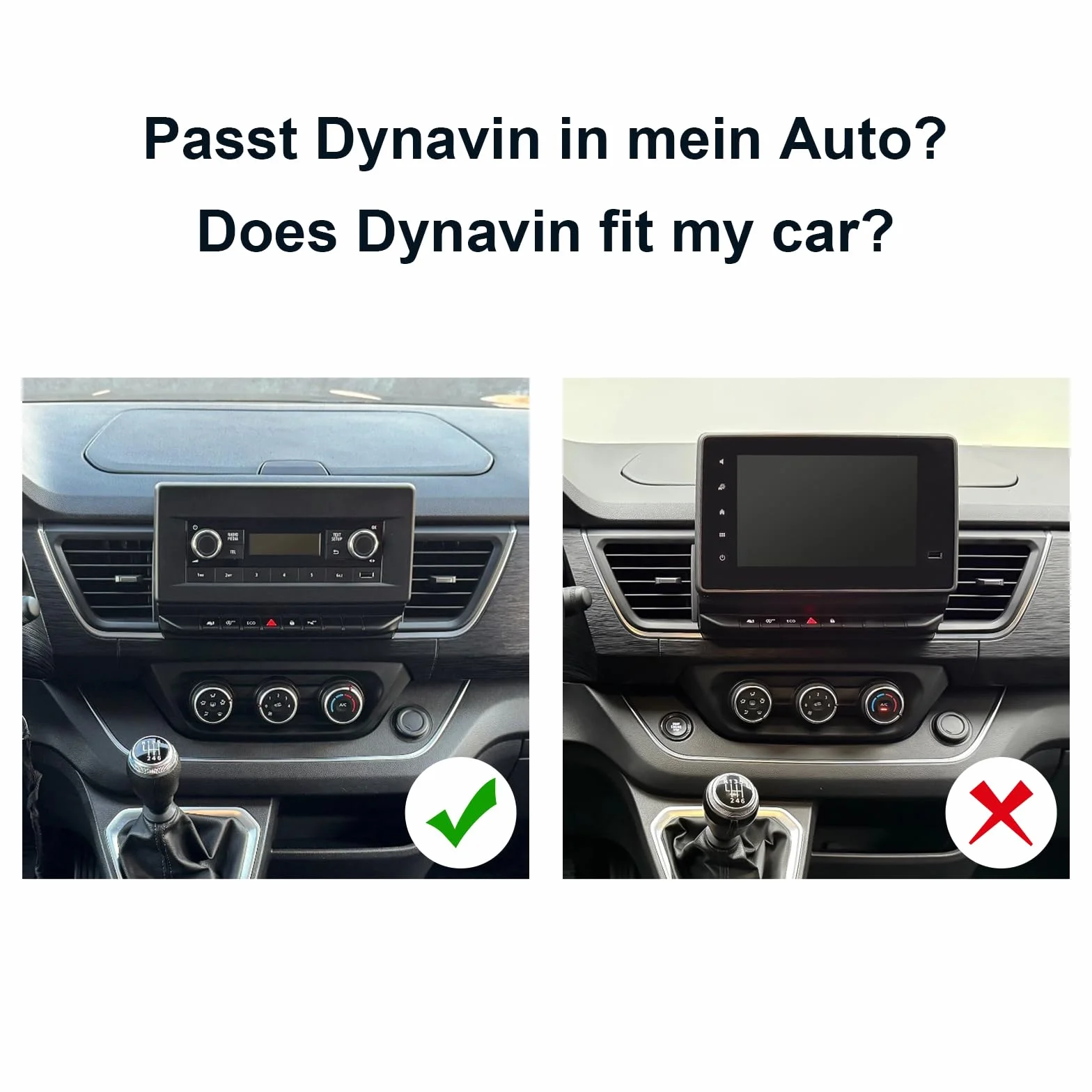 DYNAVIN Android Autoradio Navigatore per Renault Trafic Kangoo dal 2021, 10,1 pollici Radio con Wireless CarPlay e Android Auto | Head-up Display | Dab+ Radio: D9-KG21 Premium Flex