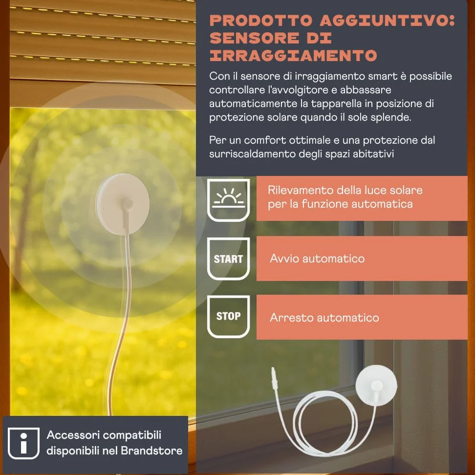 Home Pilot - Avvolgitore per tapparella con mini-cinghia RolloTron a parete Premium. Montaggio rapido | Programmazione | Funzionamento autonomo - 10161530