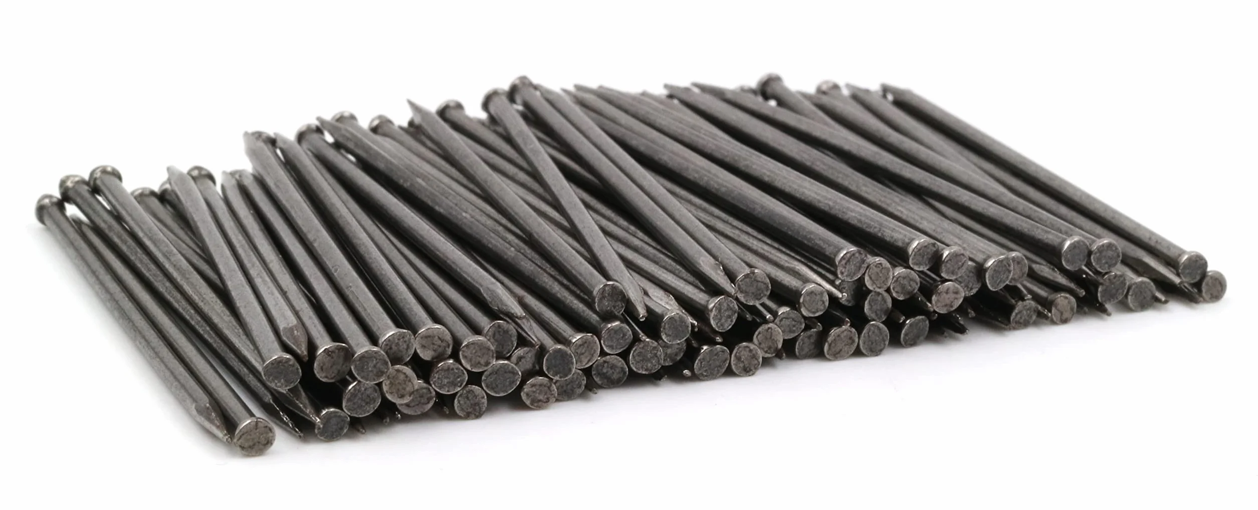 100 x perni in acciaio per battiscopa 1,5 x 30 mm testa piatta