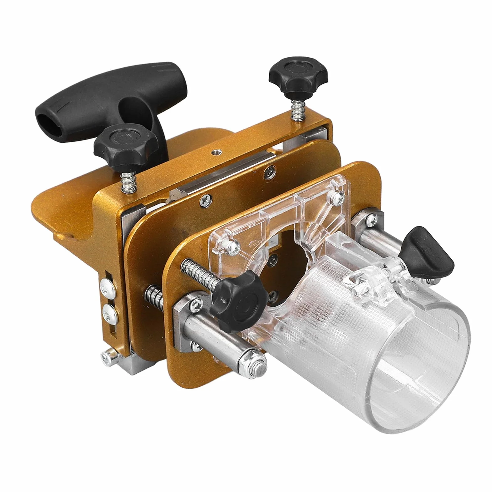 Mortasatrice 2 in 1, Localizzatore di scanalature per fresatrice per legno, Mortasa e tenone in acciaio inossidabile