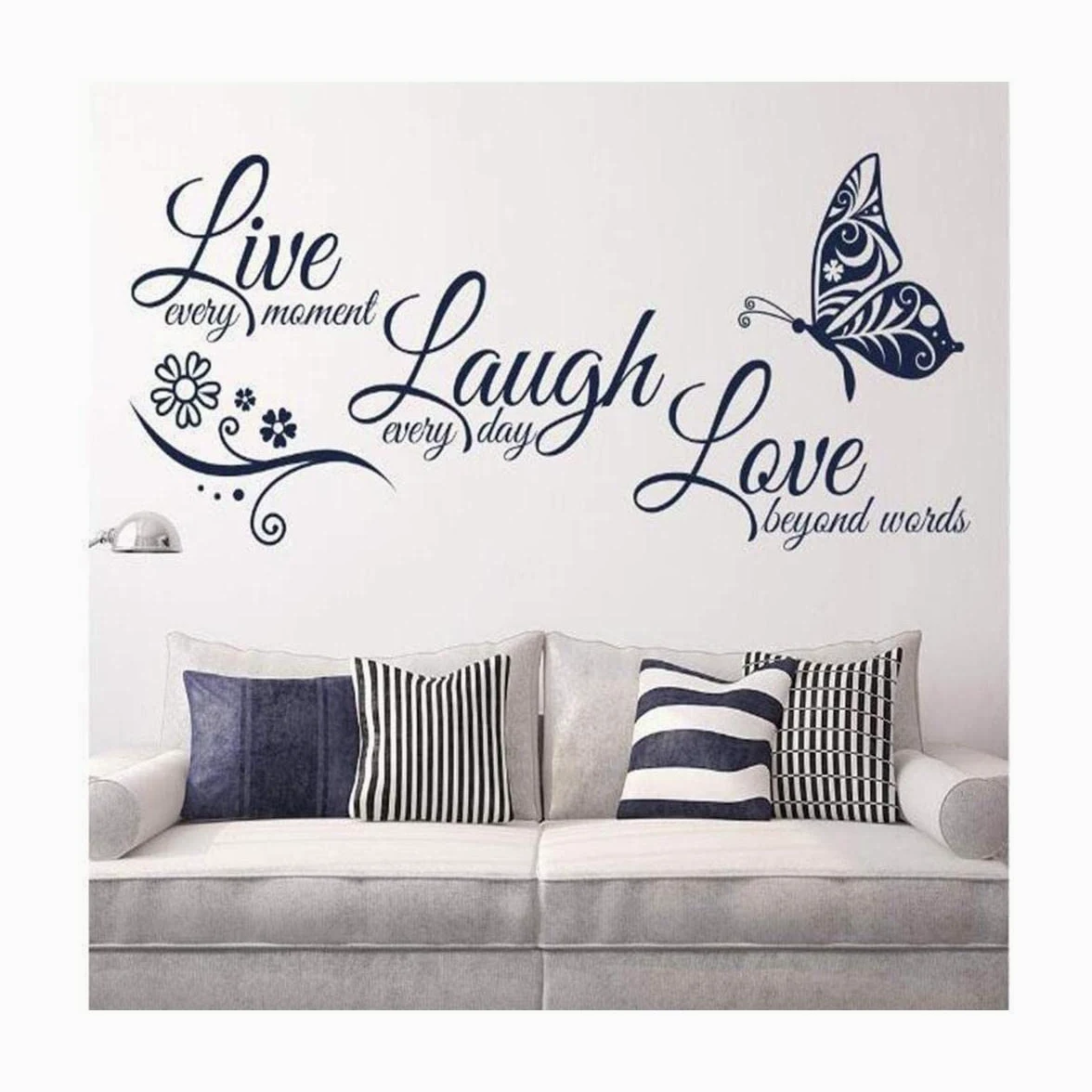 Adesivi murali 3 Adesivi murali Decalcomanie motivazionali per la casa Aula Scuola Soggiorno Decorazione della Parete Adesivi murali Fai da Te Citazioni 18x39 Pollici