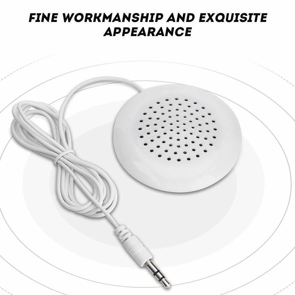 Garsent Mini altoparlante, 3,5 mm fai da te portatile sotto cuscino altoparlanti con suono stereo HIFI, altoparlanti cuscino per MP3, MP4, lettore CD, telefono cellulare