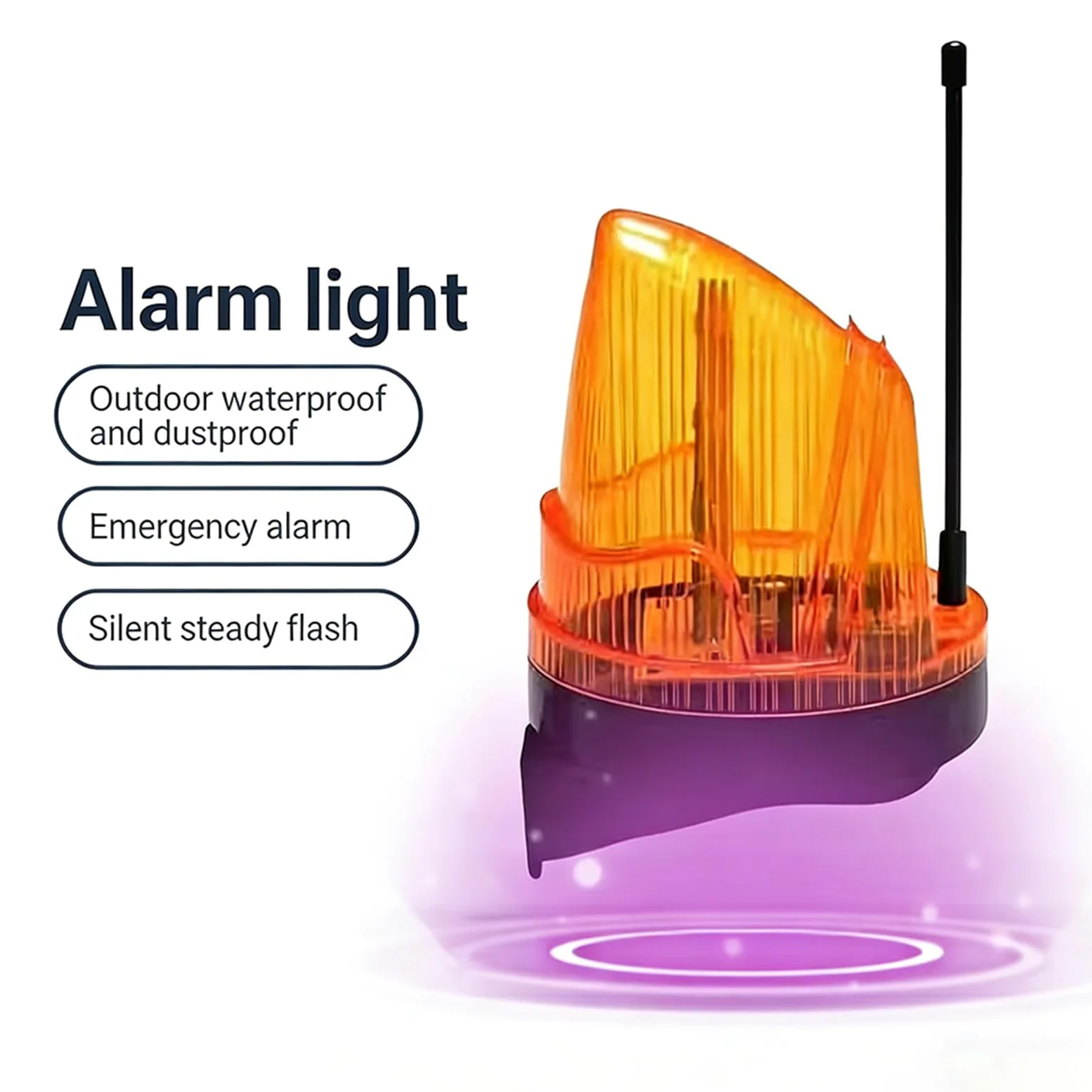 12 V a 220 V LED lampeggiante spia con IP54 impermeabile proteggere e forte componente ABS per garage parcheggio cancello automatico misura di sicurezza