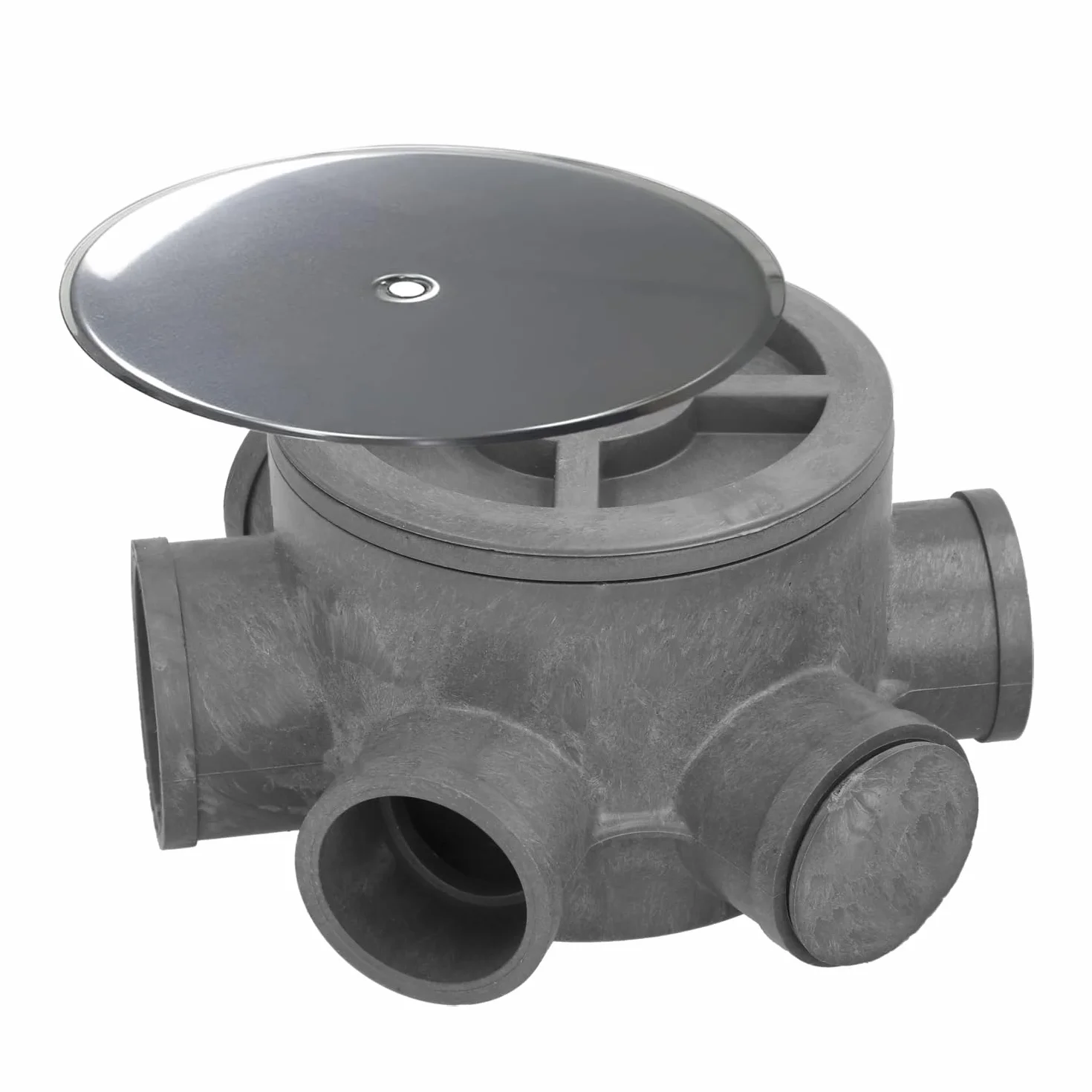Flacone Sifonico PVC Tubi Ø 110 mm Uscite Ø 50 40 mm Altezza 90 mm