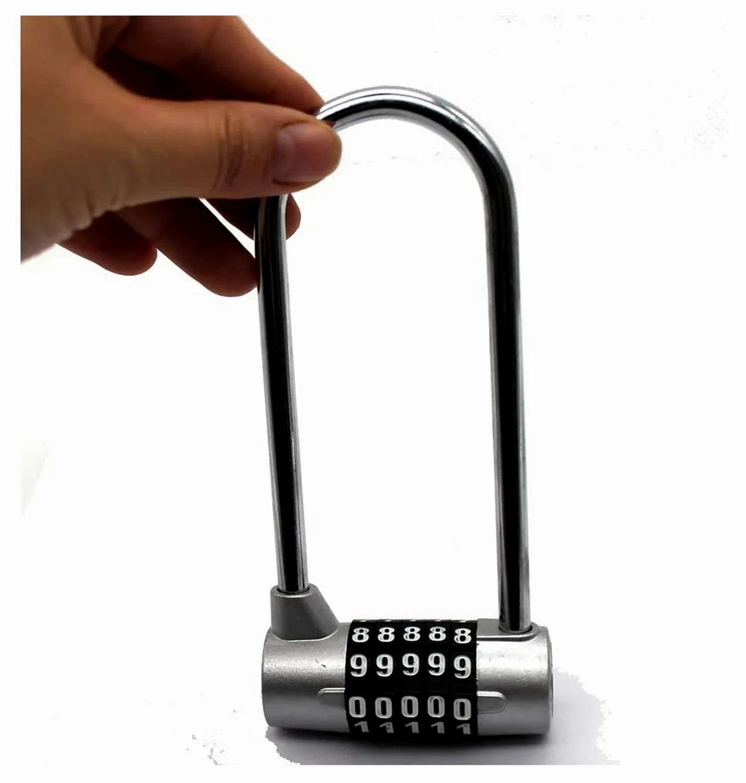 Lucchetti a combinazione， Lucchetti per valigie Lucchetti a combinazione con trave di estensione grande con codice Pad, Pad Gym, 5 posizioni Pad Pad