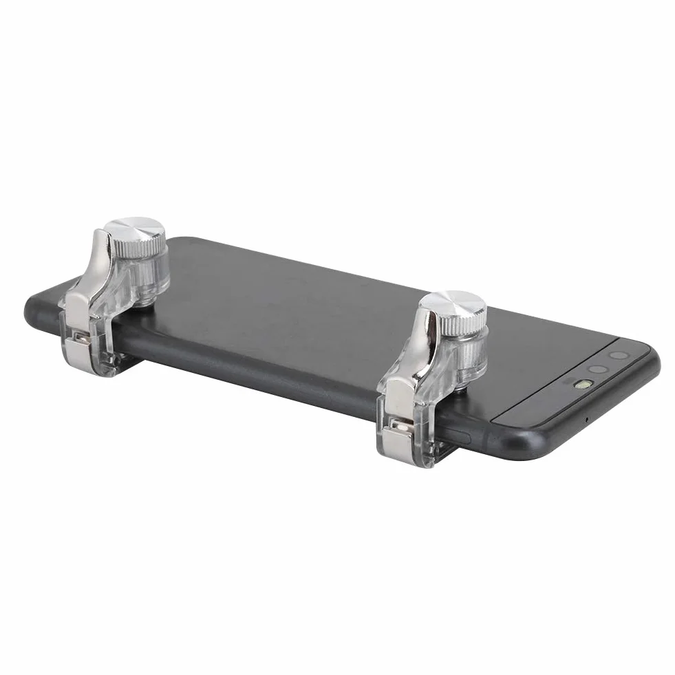 Controller di gioco mobile PUBG, 8 Pcs R11 Pulsante per assistente a quattro dita a quattro dita Controller per grilletto per riprese mobili per PUBG, Joystick per giochi mobili smartphone(Argento)