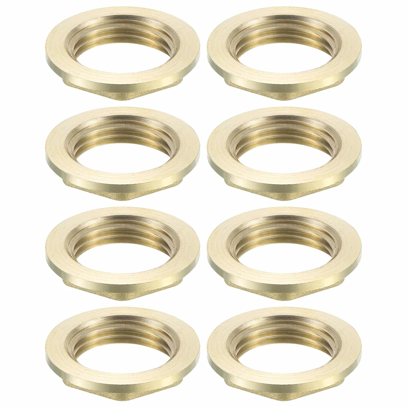 QUARKZMAN Dado Esagonale Bloccaggio Flangia G1/2 Raccordo Tubo Femmina Filettato Ottone 8Pz